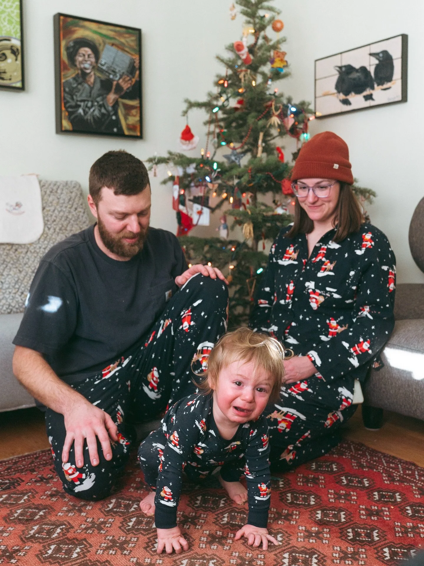 Just a few realistic family Christmas photos with a 16 month old baby. Merry Christmas y&rsquo;all!!