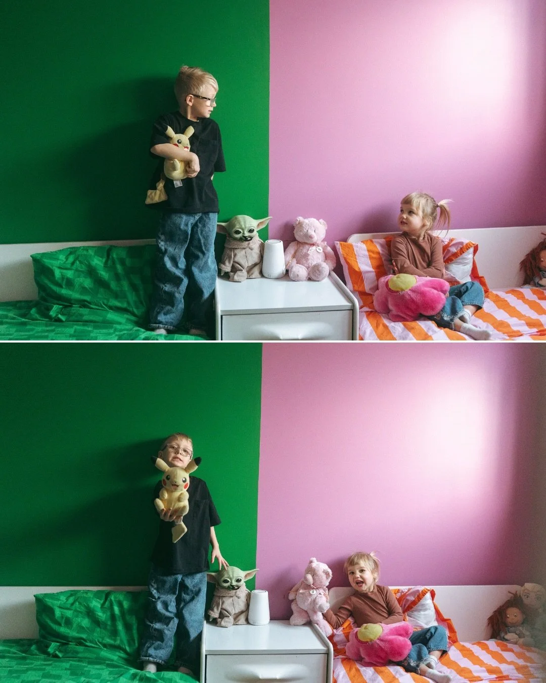 And the coolest shared bedroom award goes to&hellip;

I have been LOVING a big kid bedroom portrait moment lately. Something I have been trying to incorporate during all my in home shoots lately. 

What do you think? What side would you pick? 

#edmo