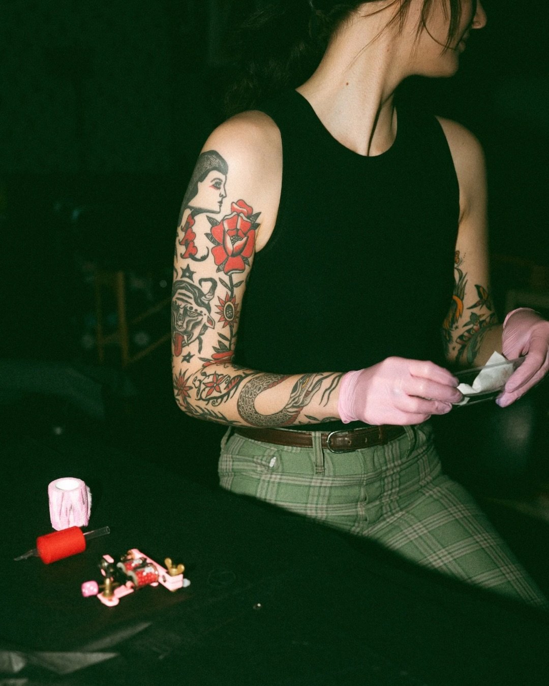 Branding session for @paintbrush.annie who is now offering her art and tattoo services at @bombshelltattoo here in Edmonton!

When I tell you this woman&rsquo;s energy is infectious! You will have the best time being tattooed by her, and you&rsquo;ll