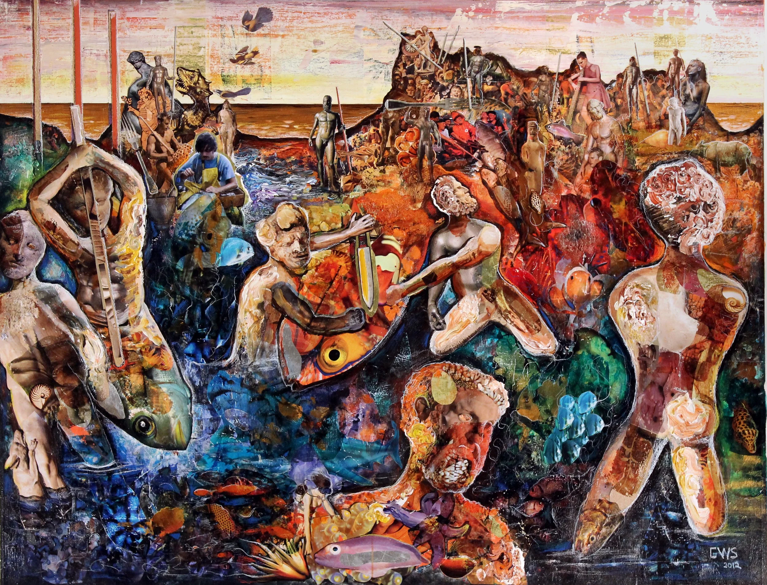 Tuna Fishing At Tunis Too (after Dali)