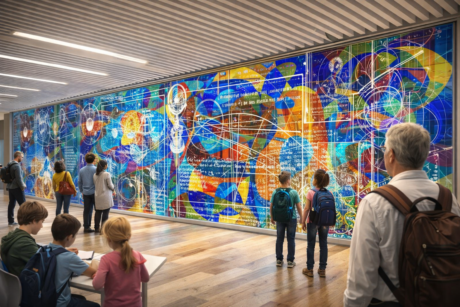 Benjamin Banneker Curtain Wall (Option A), Distant Installation View