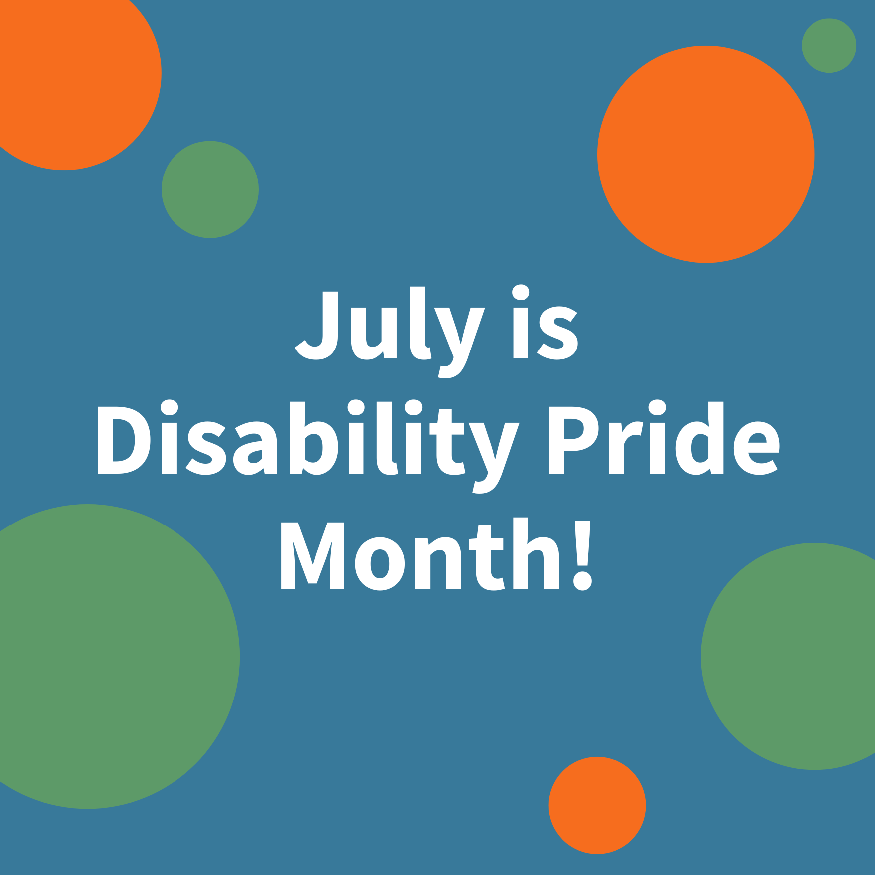 Celebrating Disability Pride Month