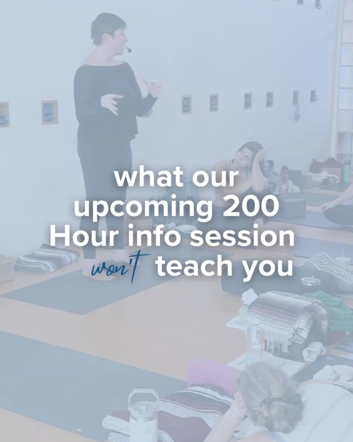 Some things can&rsquo;t be explained, they have to be experienced 🦋 Our upcoming free info session for our 200 Hour Teacher Training is a doorway, a chance to ask questions, meet your lead trainer, and get a sense of what&rsquo;s possible. But the r