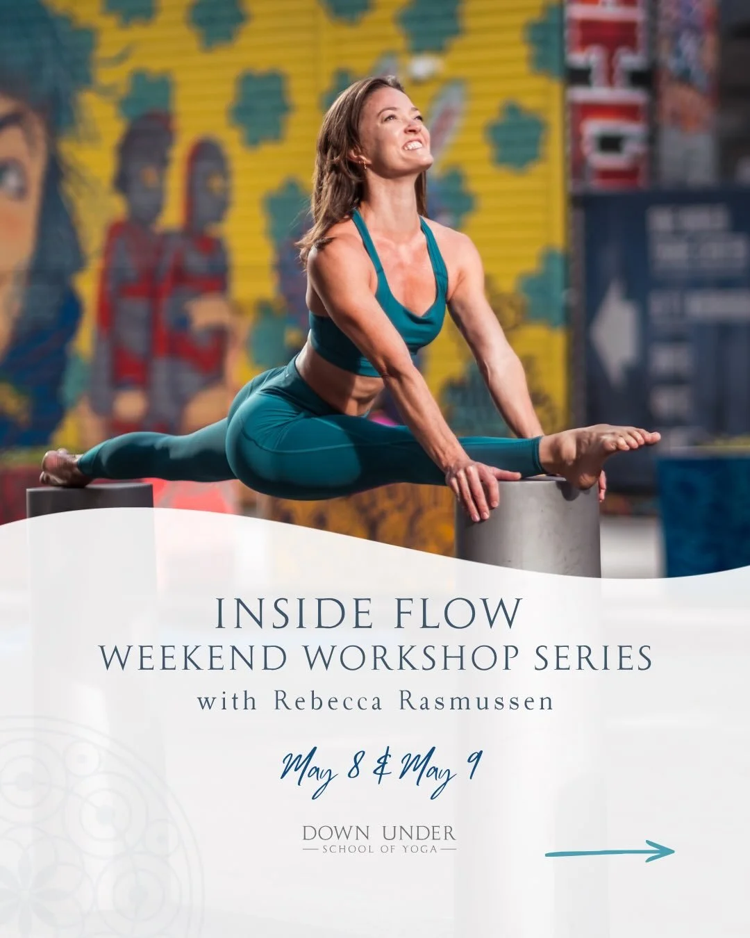 Join us this May to welcome visiting teacher Rebecca Rasmussen (@dancinbecka) for a weekend of workshops celebrating Inside Flow 🎶✨ Inside Flow is where breath, movement, and rhythm come together &mdash; each sequence building to a peak song that ca