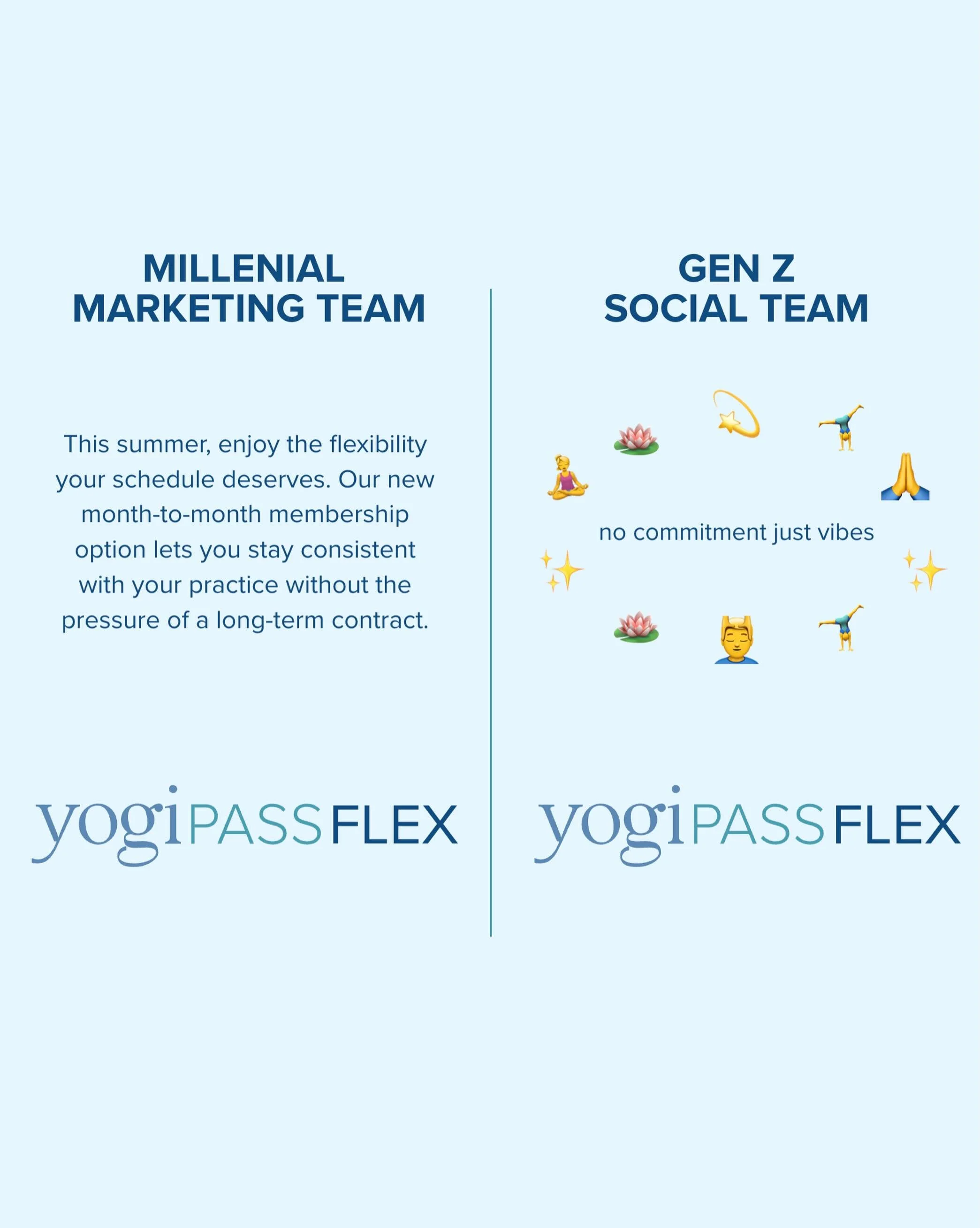 School&rsquo;s out. Your summer practice is in ☀️ Introducing YogiPass Flex, built to support your routine through travel, long weekends, and everything else summer brings.

Join now through Memorial Day weekend and enjoy our first ever month-to-mont