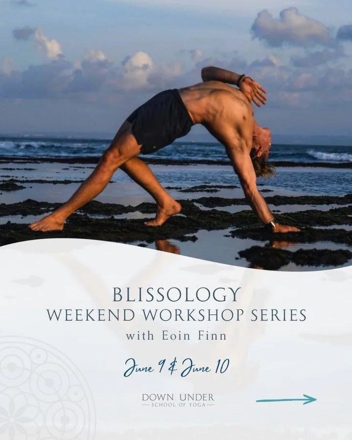 This June, join Eoin Finn for a weekend of Blissology workshops designed to help you move smarter, breathe deeper, and feel better in your body 🌊 Blending modern biomechanics, fluid vinyasa, breathwork, and soulful philosophy, Eoin&rsquo;s teaching 