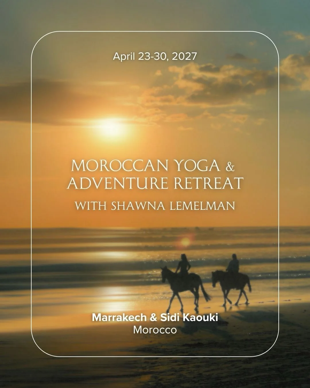 ✨ Wander ancient medinas 🌊 Practice by the sea 🐪 Experience the magic of Morocco 🕌 Join Shawna Lemelman (@shawnalemelman) for a week of yoga, exploration, and connection as we travel from the vibrant streets of Marrakech to the peaceful Atlantic c