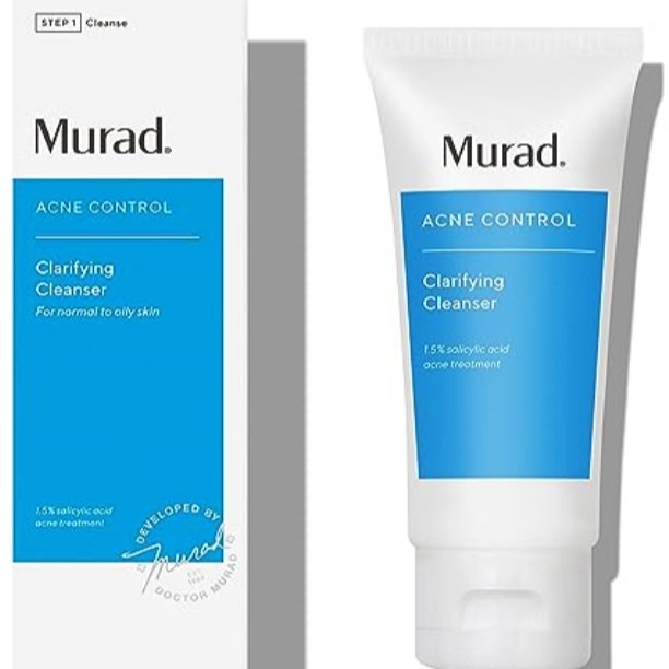 Murad Clarifying Cleanser - Acne Control Salicylic Acid & Green Tea Extract Face Wash 

Acne gel cleanser that helps dissolve oil, purify pores, clear blemishes, and prevent future breakouts. Formulated with two types of salicylic acid. Works best fo