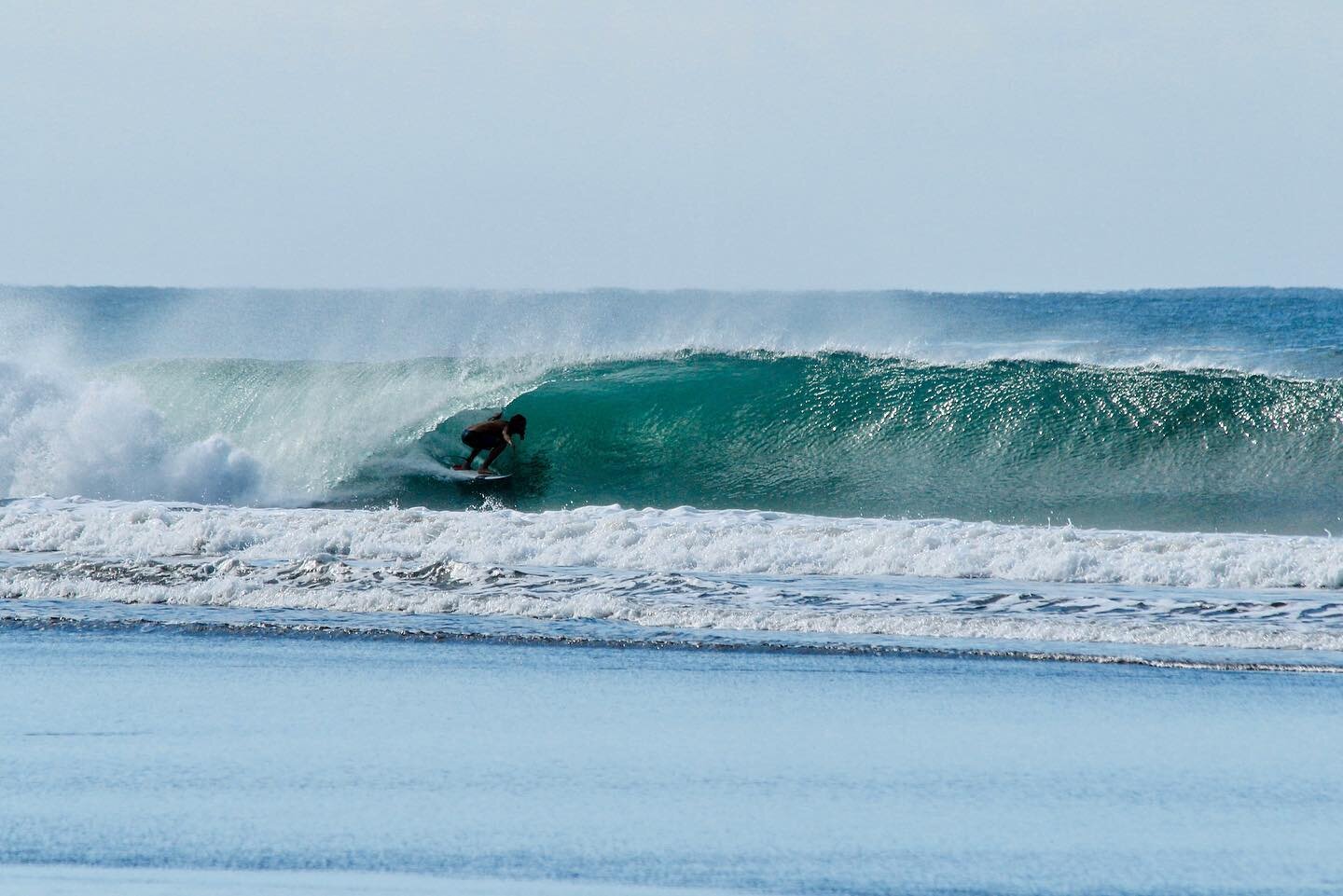 The ultimate feeling!
 
Who wants to get barreled?☝️☝️

&mdash;
Surfing is extremely fun, but we all can agree is not easy as it looks 😅 Hiring a professional coach will help speed the progress and keep the STOKE high! 

Our experience team is eager