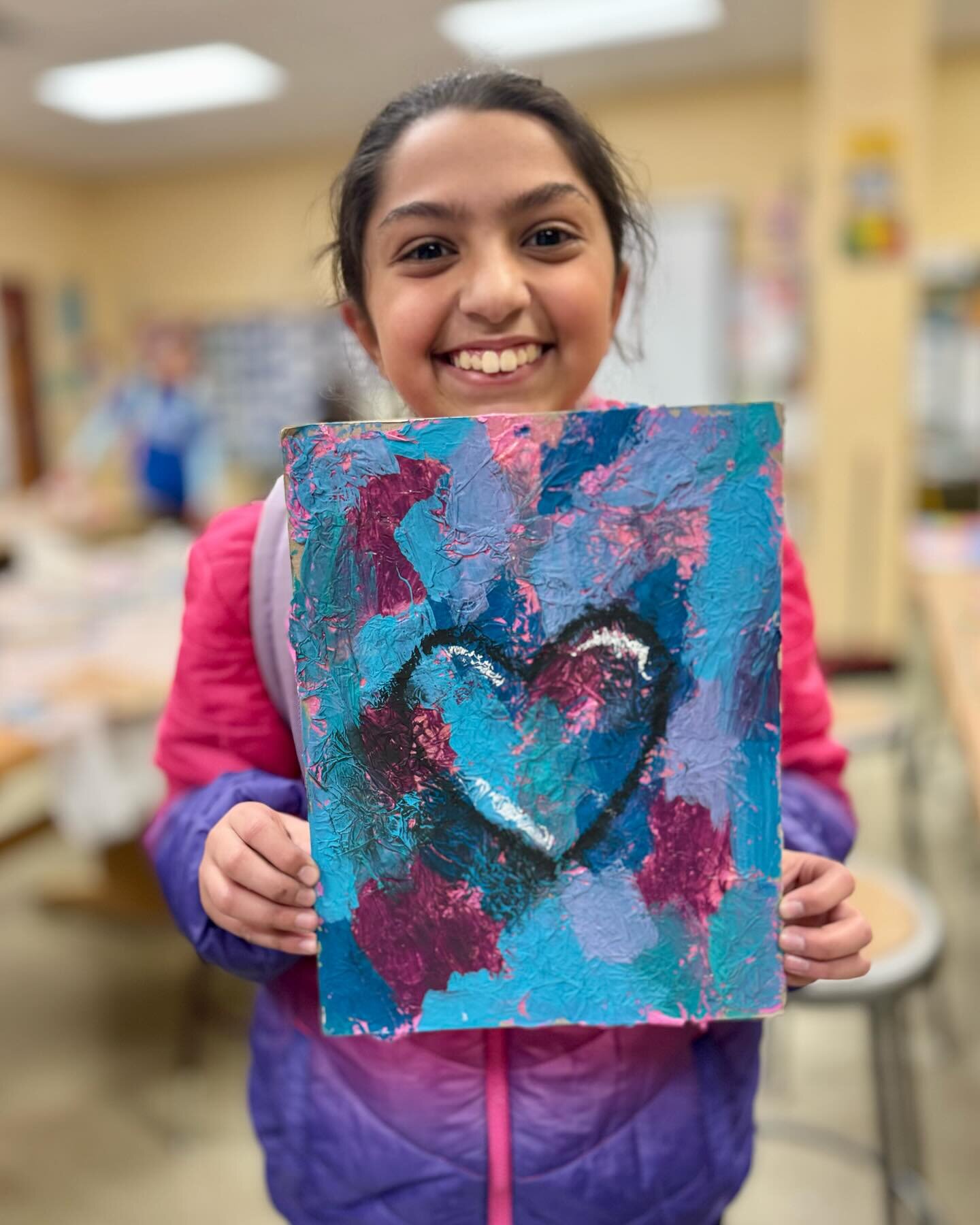 A couple days late for Valentine&rsquo;s Day, but we finished these collages last night by coloring a 3-d heart over the top. We practiced shading a bit before making the final heart and adding highlights and shadows to the shape. 

Such a simple pro