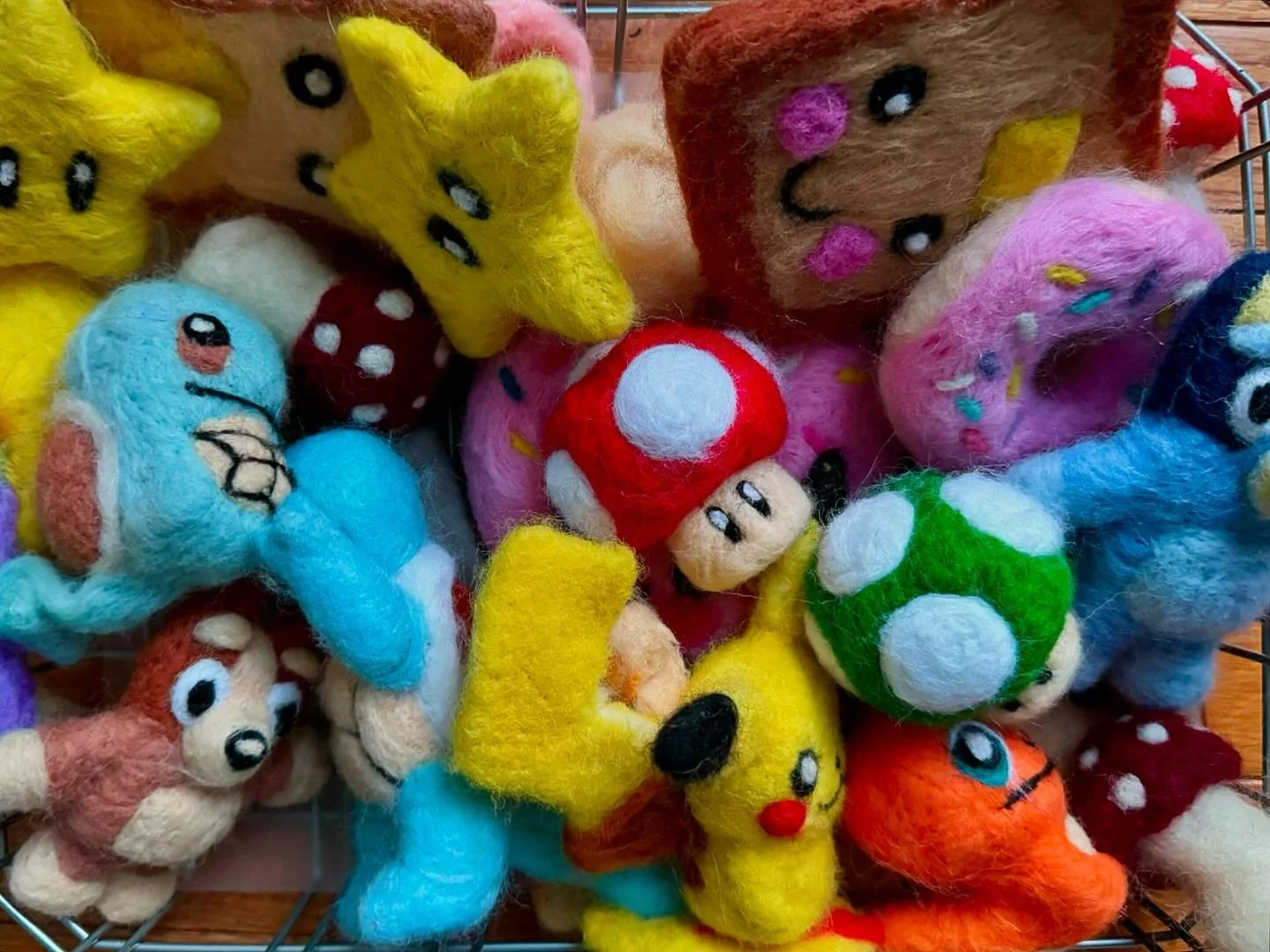 .
.
.

.
.
.
.
.
.
#needlefelt #pokemon #mariobros #1up #buyhandmadegifts #amywoodart #creativespaces #urbanamd #frederickmd