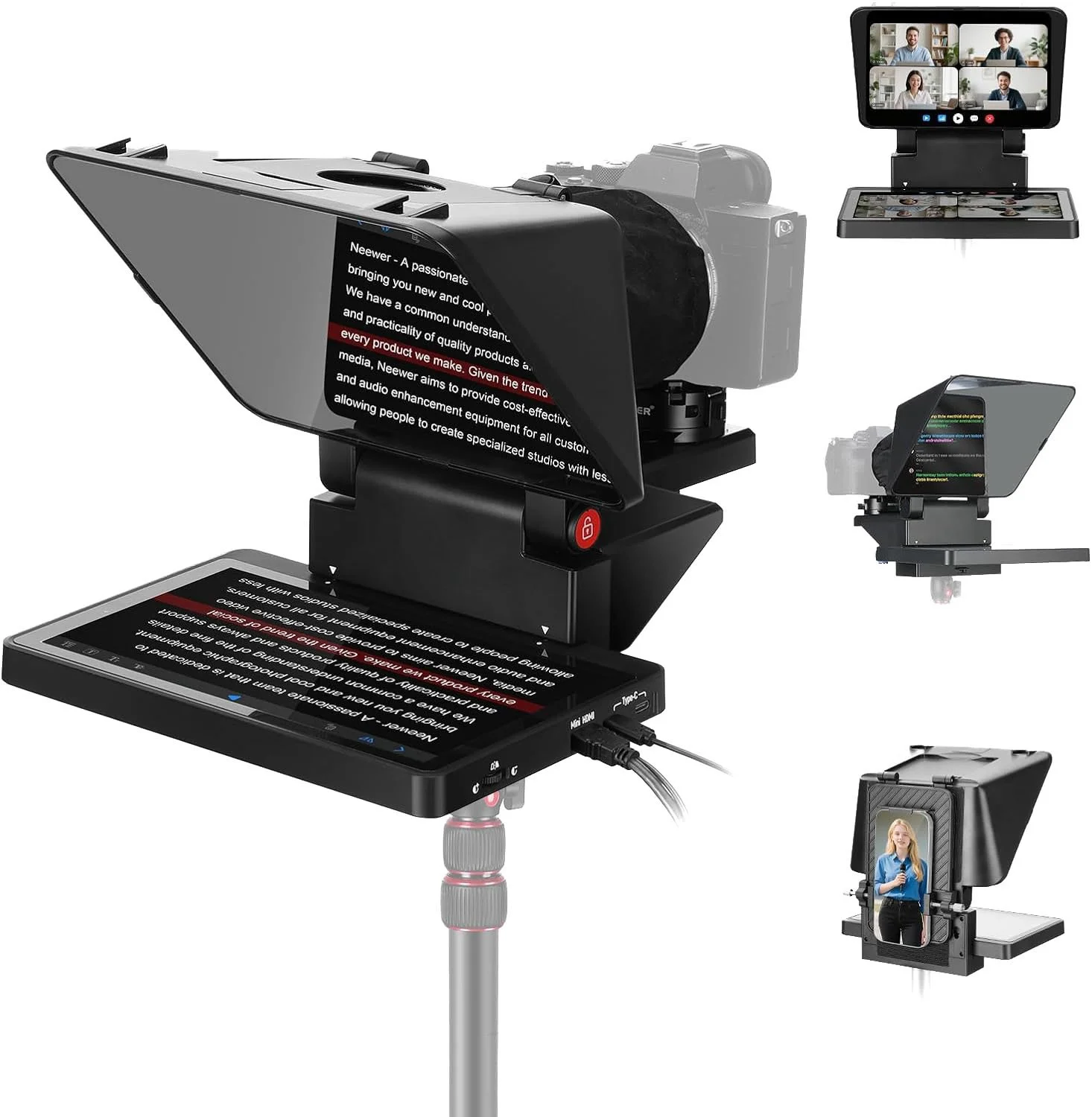 Teleprompter available for add-on