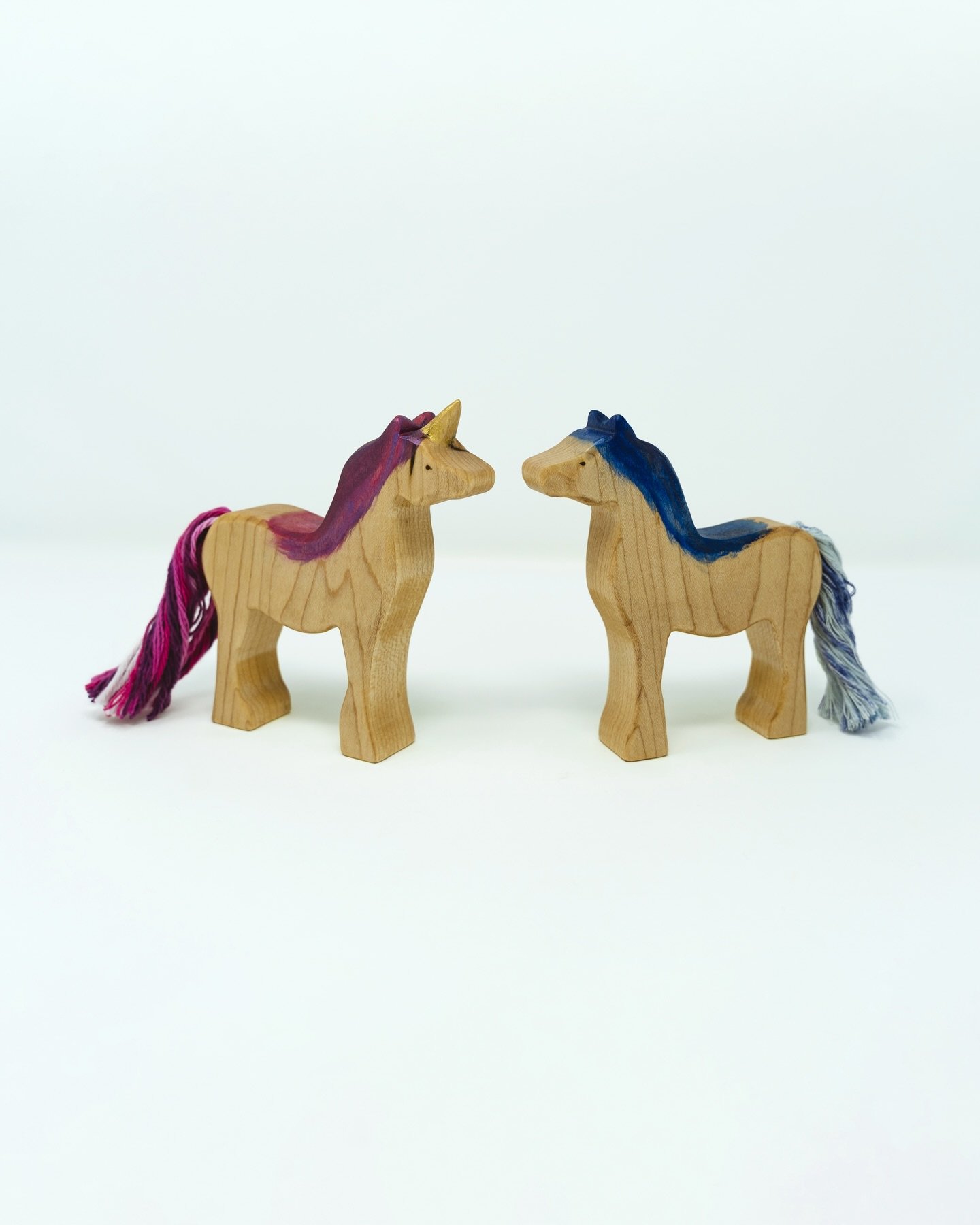 I'm one of the featured makers for Spotlight on Craft at Pearl Ellis Gallery. A small selection of my wooden toys are available, including this purple unicorn (there's only one!). The blue horse has found a home.

@pearlellisgallery

#pearlellisgalle