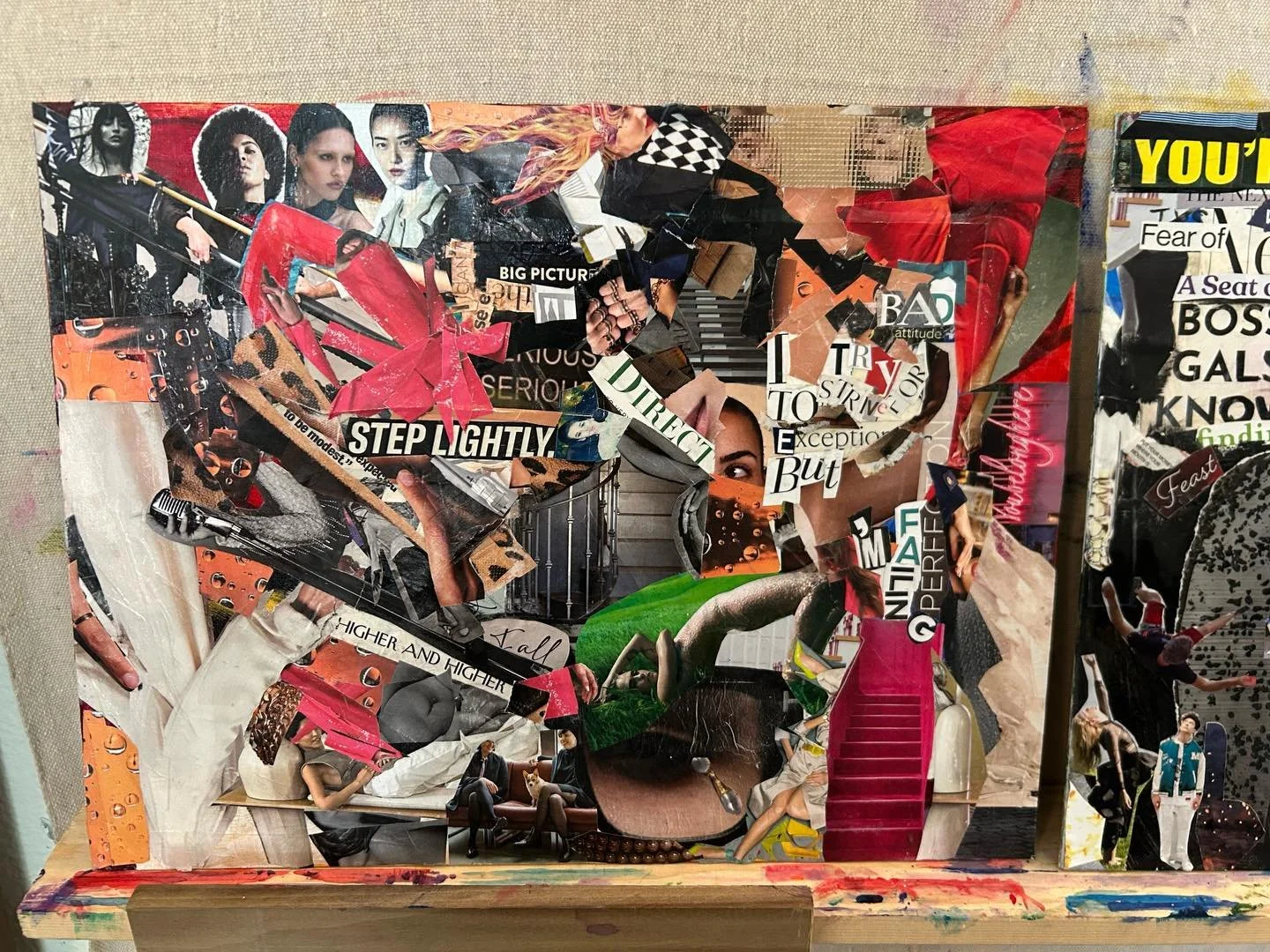 It&rsquo;s very rare that I post more than once in one week, let alone in one day, but, these two were made side-by-side and should be posted as such.
2) A Seat at the Table

#mixedmediacollage #womeninarts #socialcommentaryart