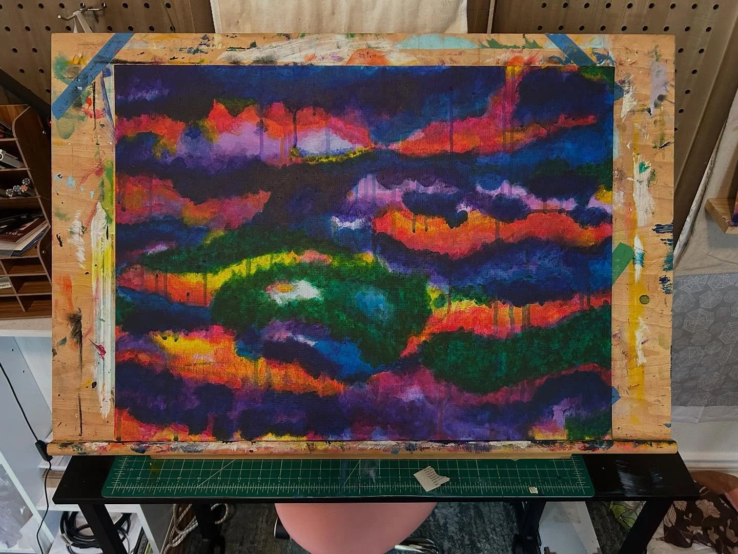 (I no longer pray) But still I hope. 2025-26. Acrylic on canvas.
The Tears We Shed work no2

#acryliconcanvas #abstractclouds