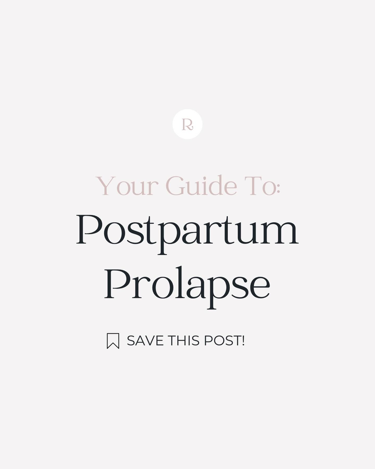 Let&rsquo;s chat about postpartum prolapse 👇🏼

Prolapse happens when pelvic organs drop due to weakened pelvic floor muscles post-birth.

It can be both physically and emotionally challenging, affecting not just your body but how you feel in it dur