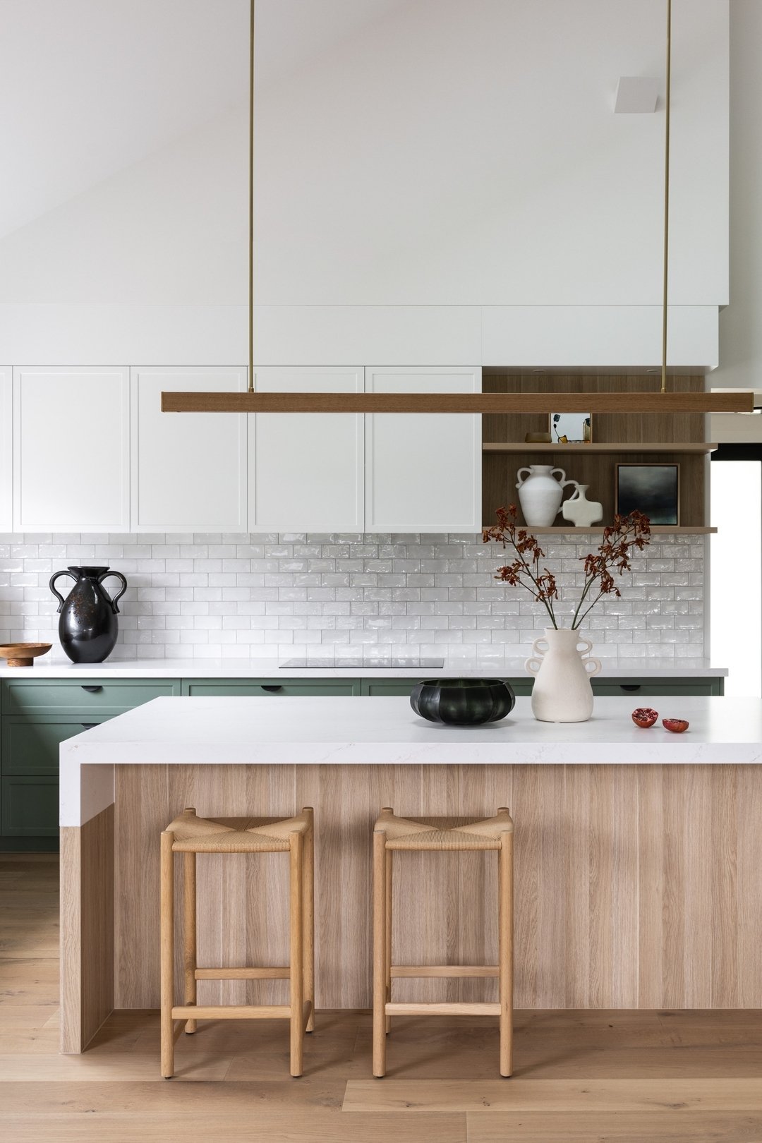 A CLOSER LOOK .... at one of the kitchen's in our Modern Farmhouse Project featured in this month's issue of House and Garden magazine. There are two kitchens in this multi-generational family home and this one is in the pavilion we call &quot;The Ge