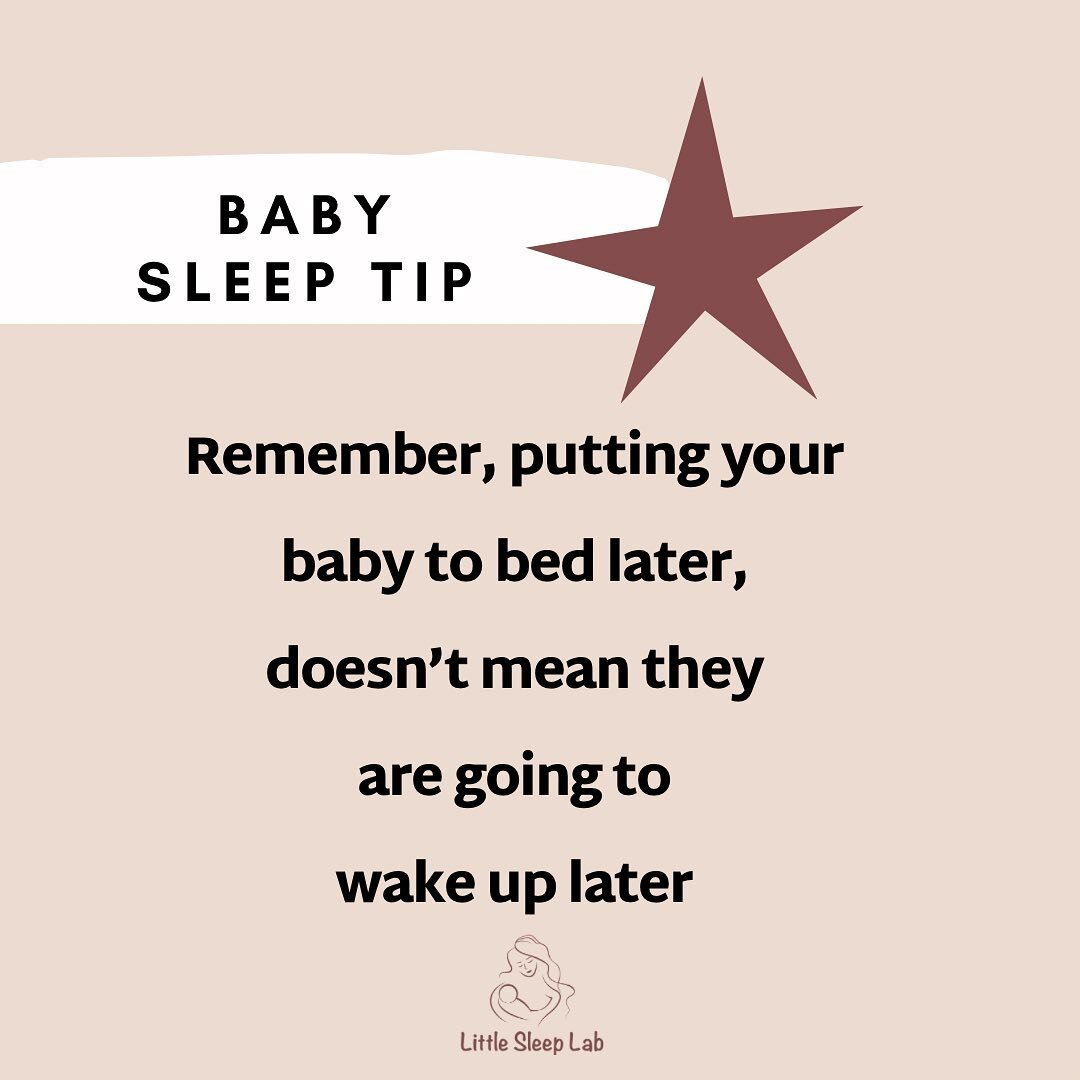 Remember, this most likely won&rsquo;t happen. Most babies, wake up early whether you put them to bed on time OR you put them to bed later. So it&rsquo;s better if you put them to bed at a decent hour so they get good sleep. 💤 

Following a schedule