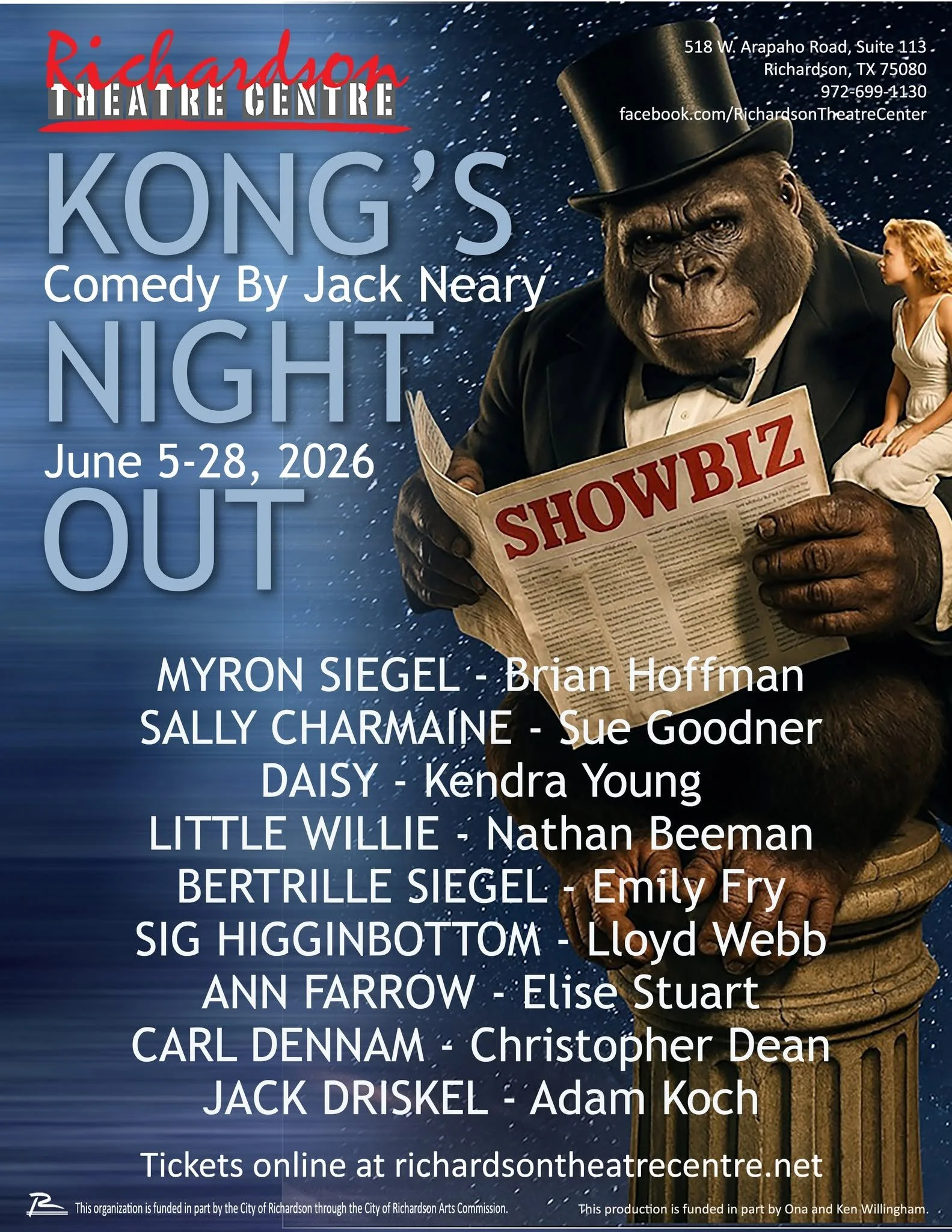 ‘Kong’s Night Out’ @ Richardson Theatre Centre
