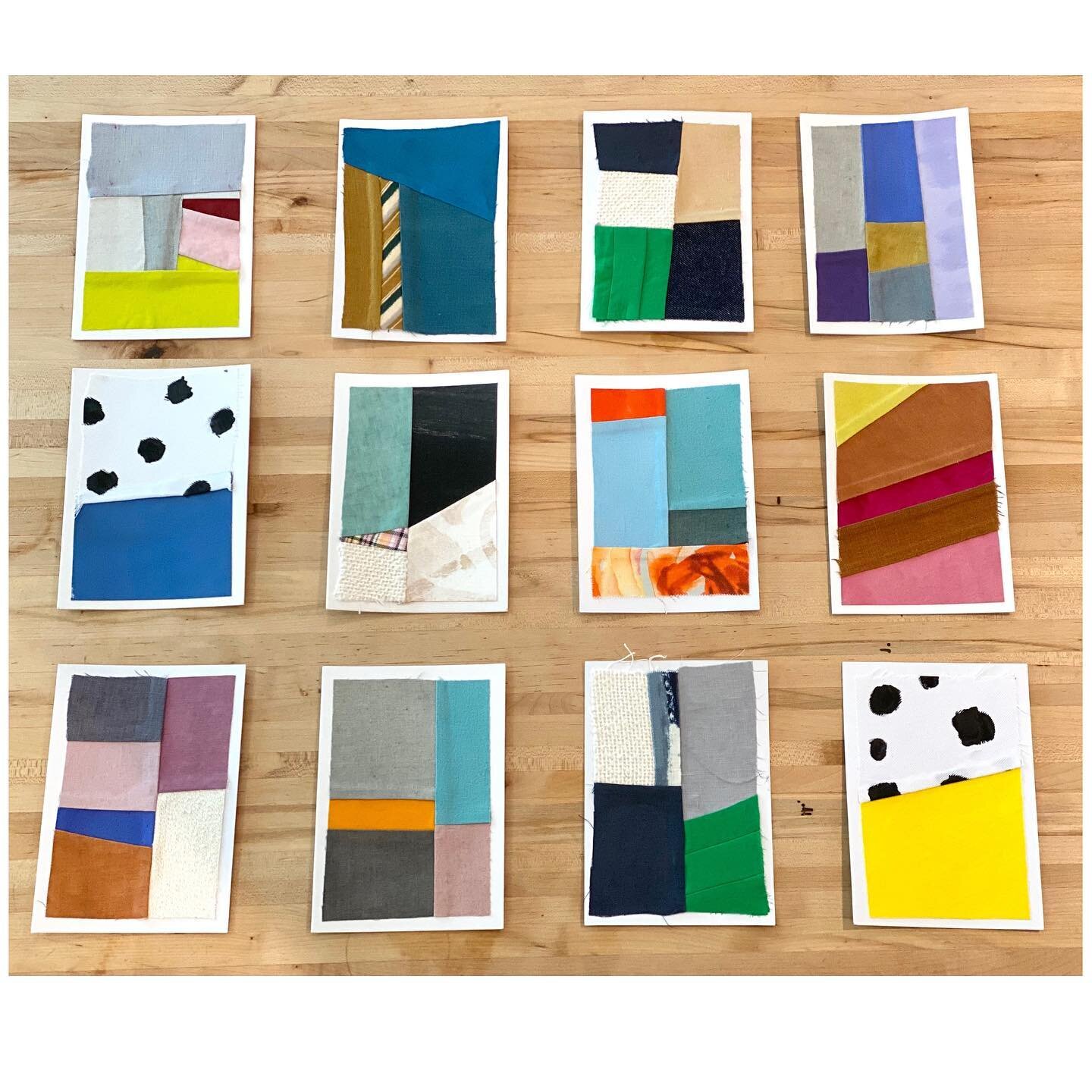 The 5&rdquo; x 7&rdquo; Switch-it-up Series: a good way to use fiber scraps and just play (!) with new color and pattern&nbsp;&nbsp;&nbsp;&nbsp;&nbsp;&nbsp;&nbsp;&nbsp;&nbsp;&nbsp;

.

.

#handdyeing #textileart #fiberart #textileartist #handdyed #co