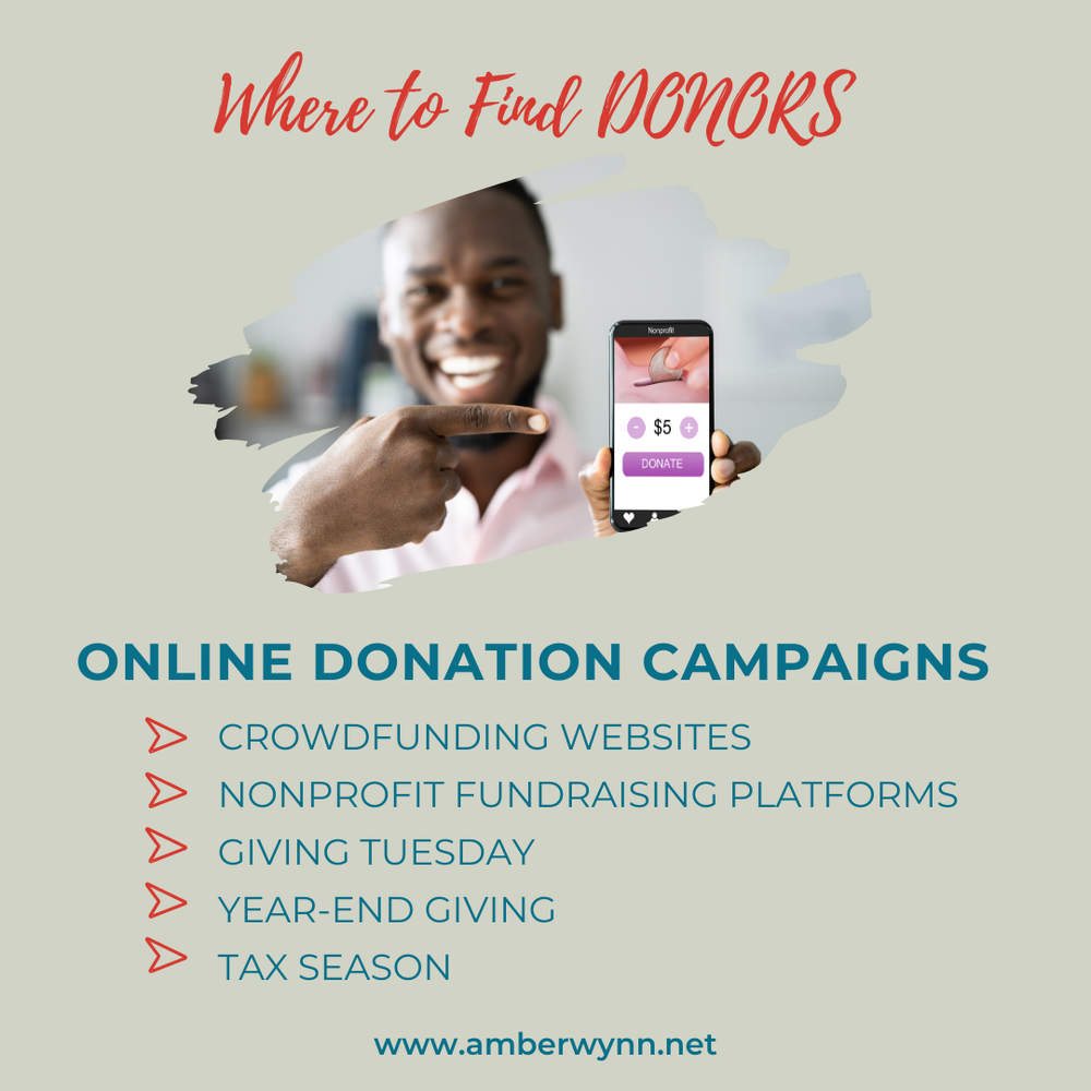 How to Find Donors for Your Nonprofit — Amber Wynn