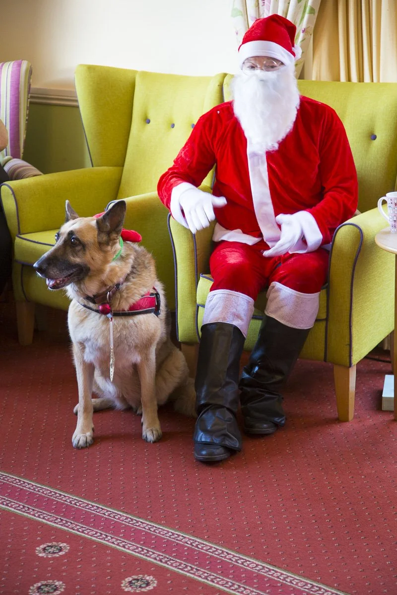 Santa Claus with Dog