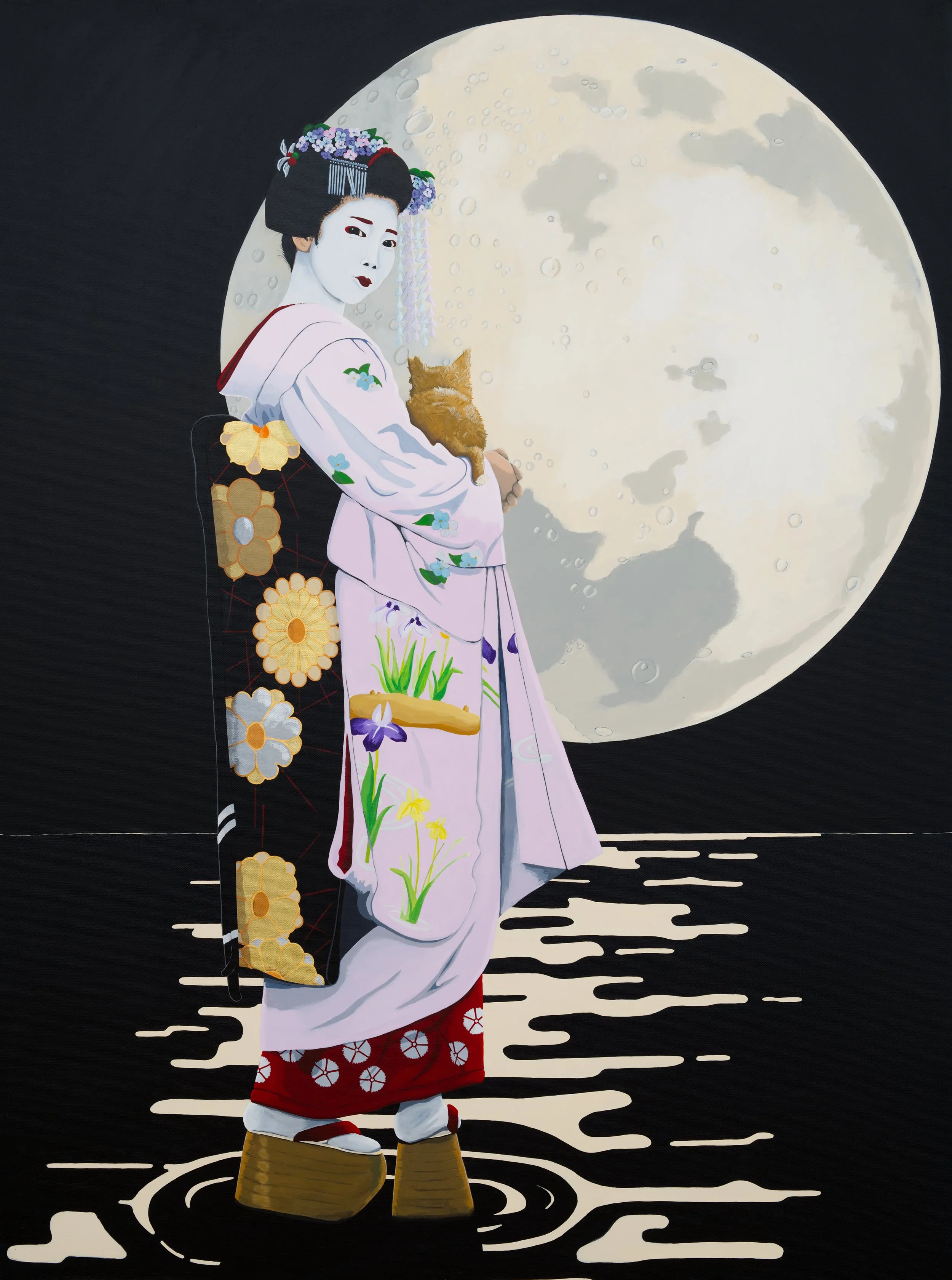 Furikaeranaide (Don't look back) 91.4x121.8cm acrylic on canvas 2024.jpg