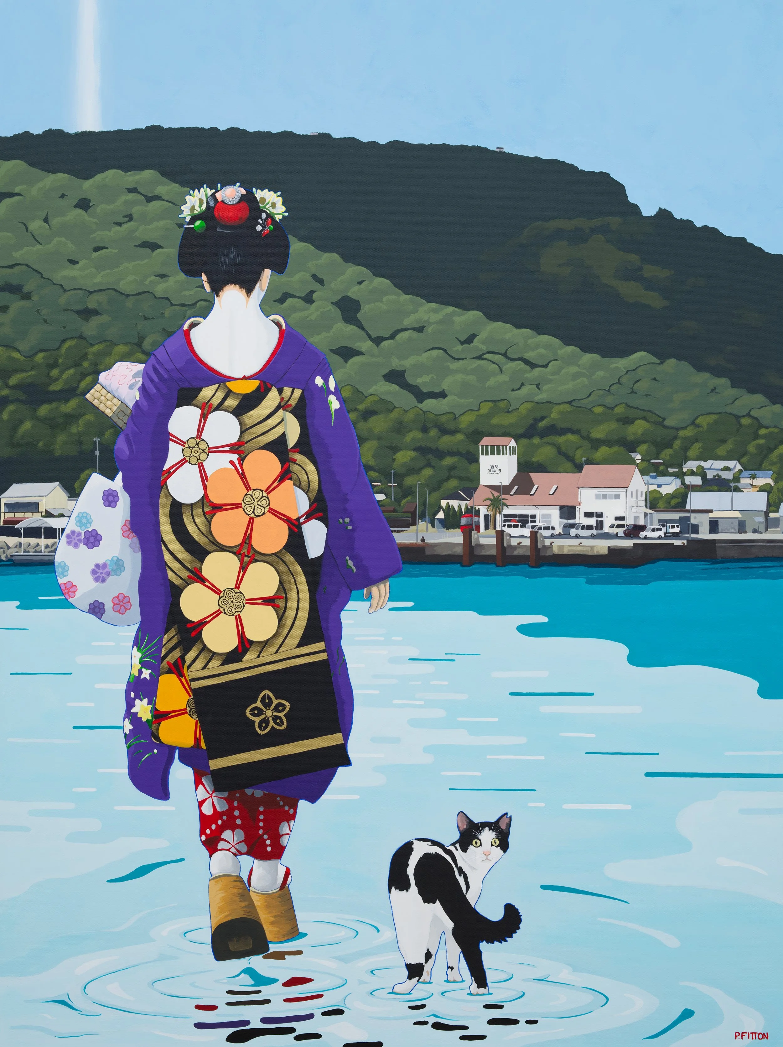 Teshima no Kuso (Teshima Dreaming) 91.4x121.8cm acrylic on canvas 2025.jpg