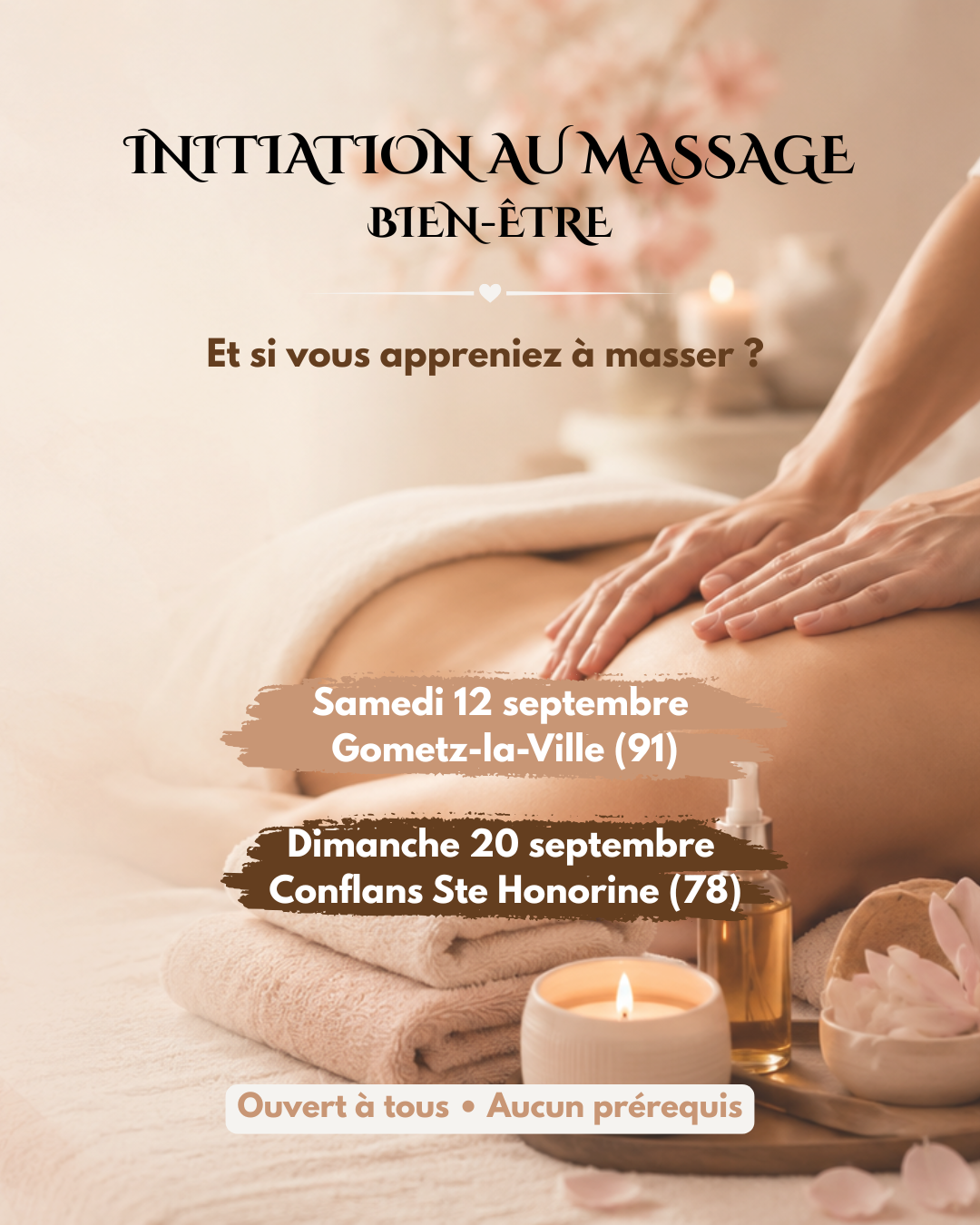 Journée d’initiation au massage