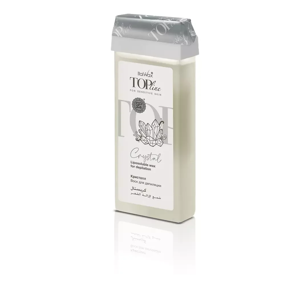 Italwax - Top Line Crystal Wax Cartridge – Premium Synthetic Wax for Sensitive Skin (100ml)