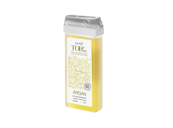 Italwax TOP LINE Argan Synthetic Wax Cartridge 100ml – Strip Wax for Sensitive Skin