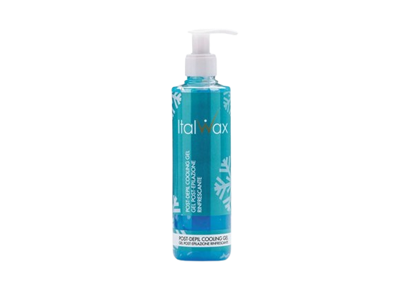 Italwax After Wax Cooling Gel – Menthol & Aloe Vera Soothing Gel for Post-Wax Skin Care, 250ml Bottle