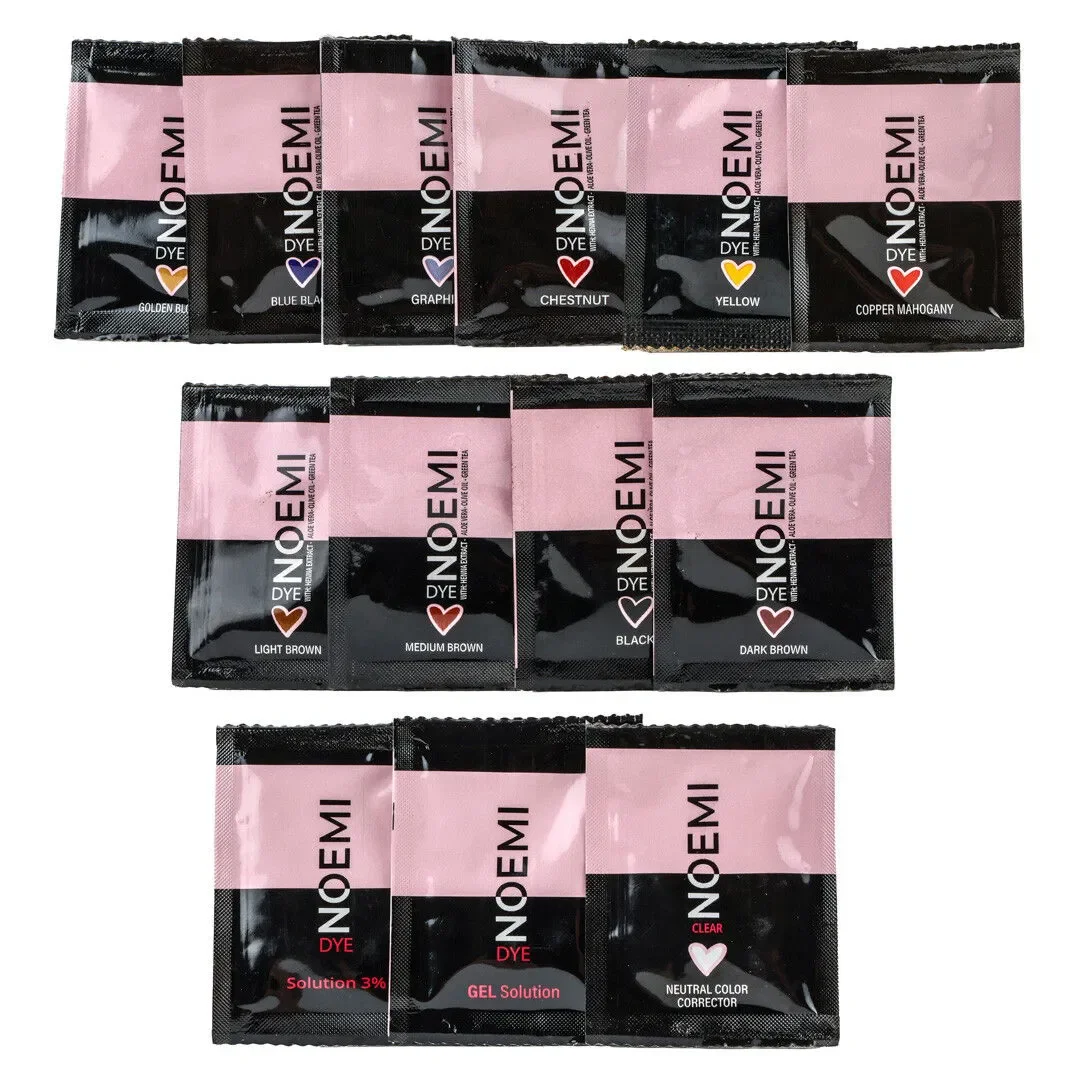 Noemi Hybrid Dye Sachet Kit – New Formula with developers and colour sachets