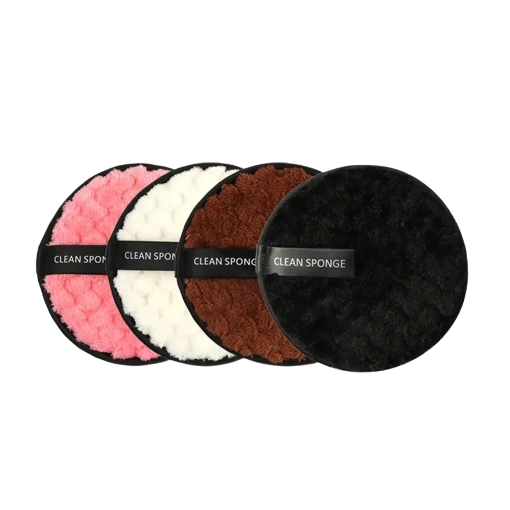 Microfiber Reusable Makeup Remover Pad - 4pcs