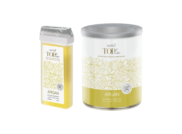 Italwax TOP LINE Argan Synthetic Wax Cartridge 100ml – Strip Wax for Sensitive Skin - 1