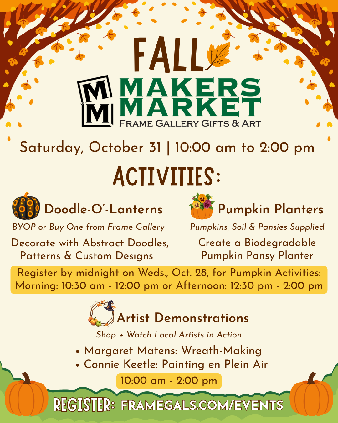 Frame Gallery's Fall Makers Market
