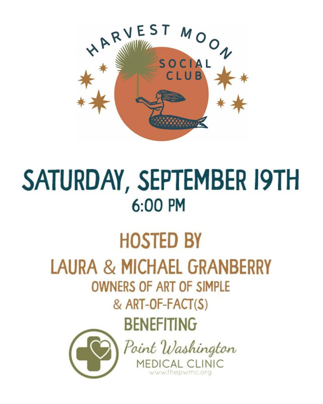 2026 Harvest Moon Social Club Benefiting Point Washington Medical Clinic