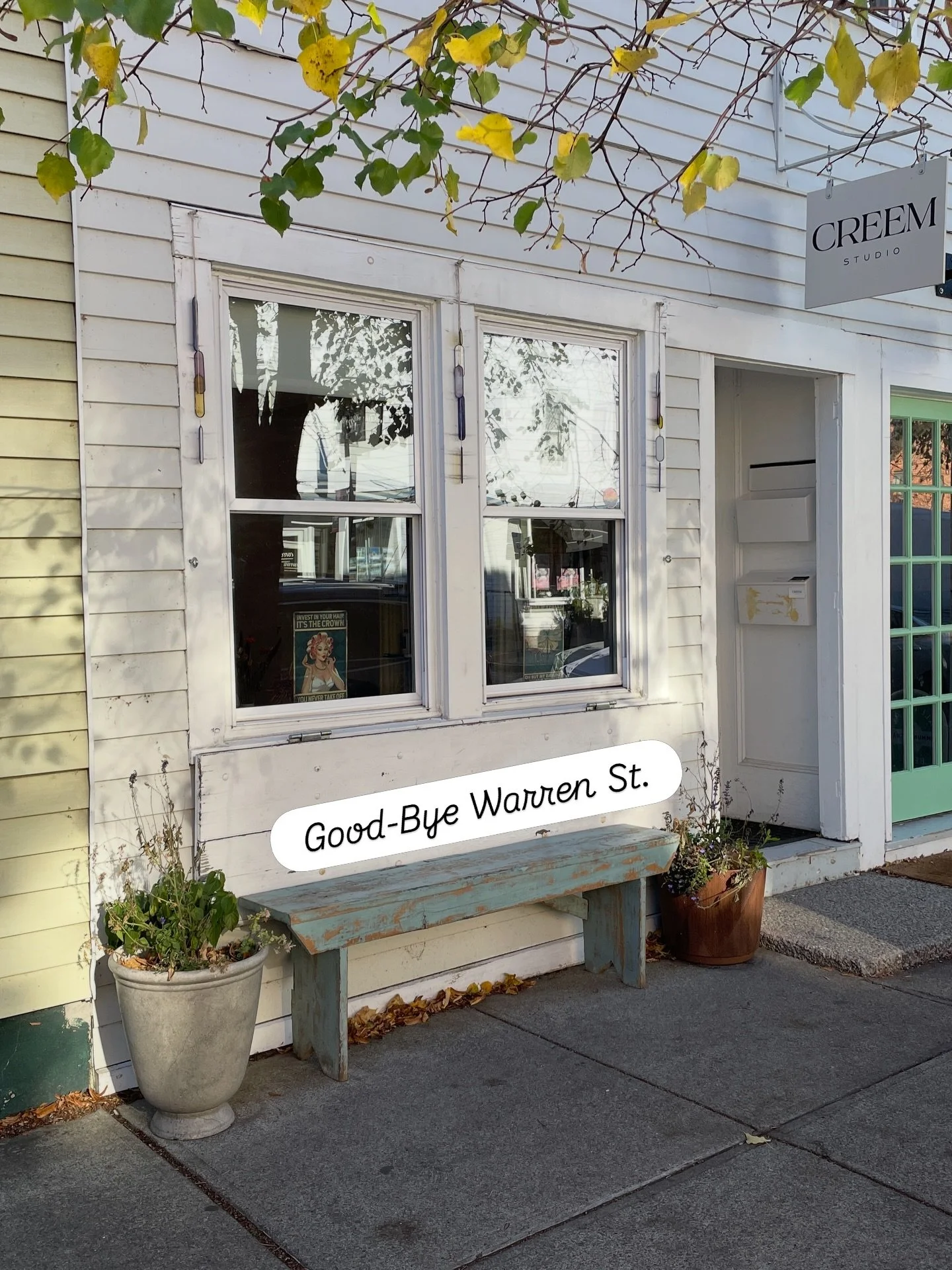 The news is here. 🤍

Two years ago, I walked into a space that Jessica had already poured her whole heart into and I got to call it mine. 

After two beautiful years on Warren Street, Creem Studio is moving.

When the building went up for sale, I to