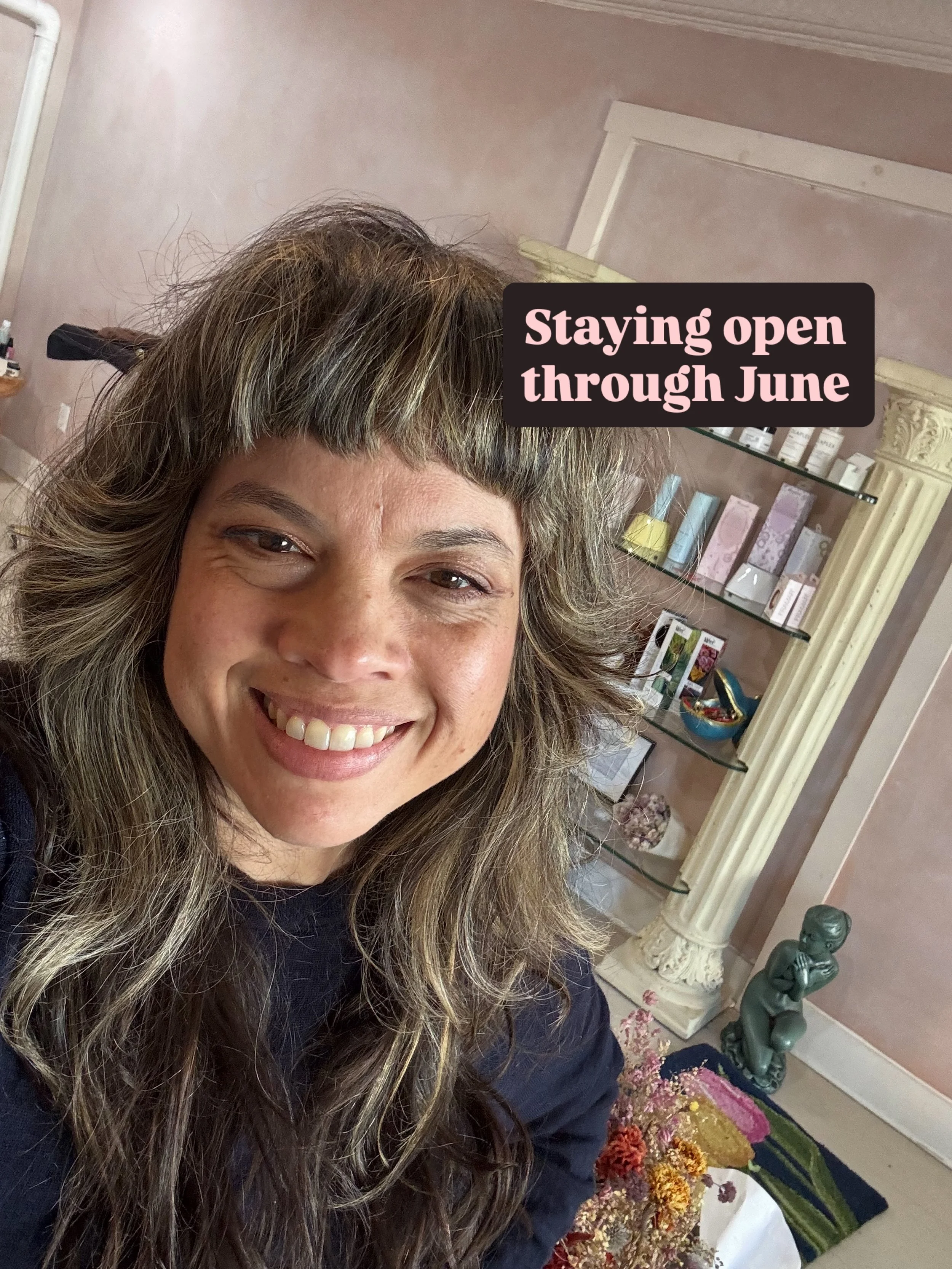 A little update 🌿

To make this transition a little easier, I&rsquo;ll be keeping Creem open in Hudson through the end of June on a limited schedule while I continue moving into the new Kinderhook space.

Appointments will be available online, or fe