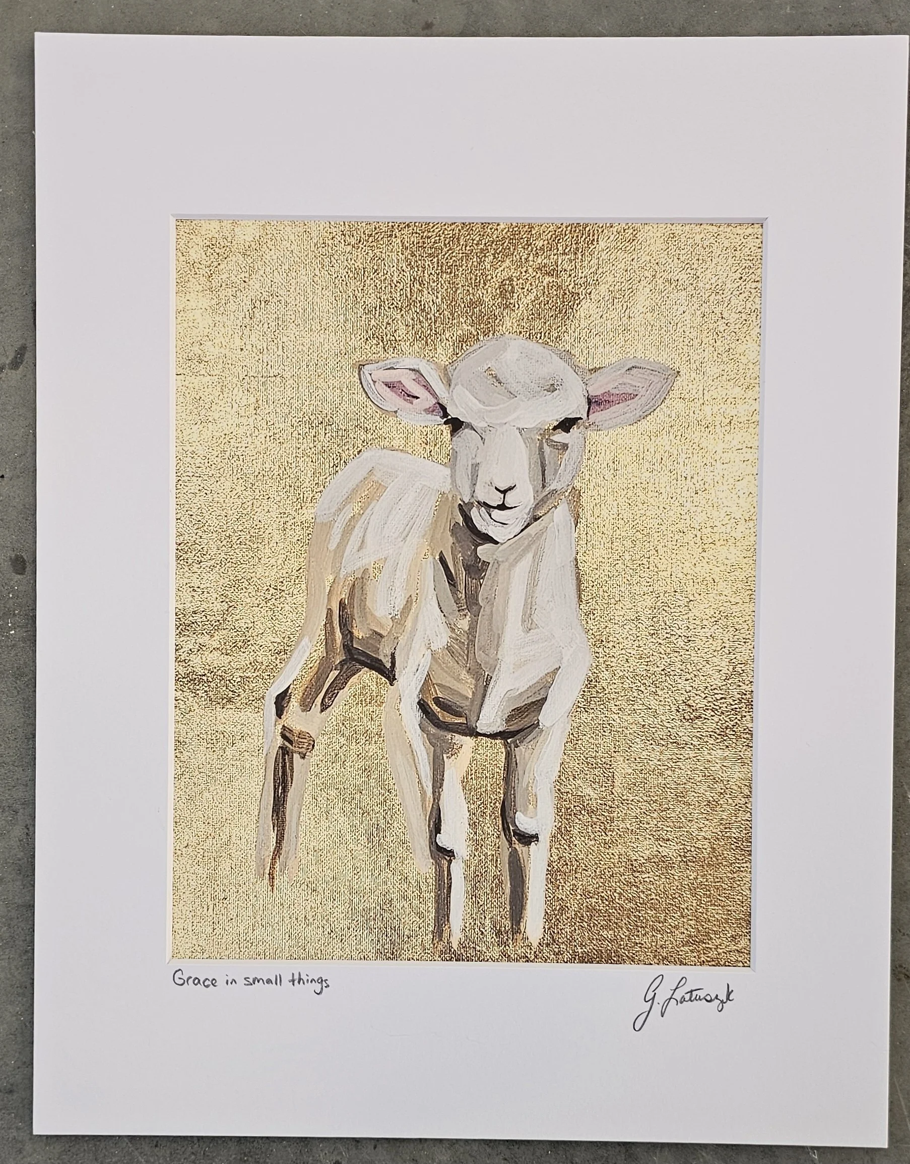 Baby Lamb Reproduction print