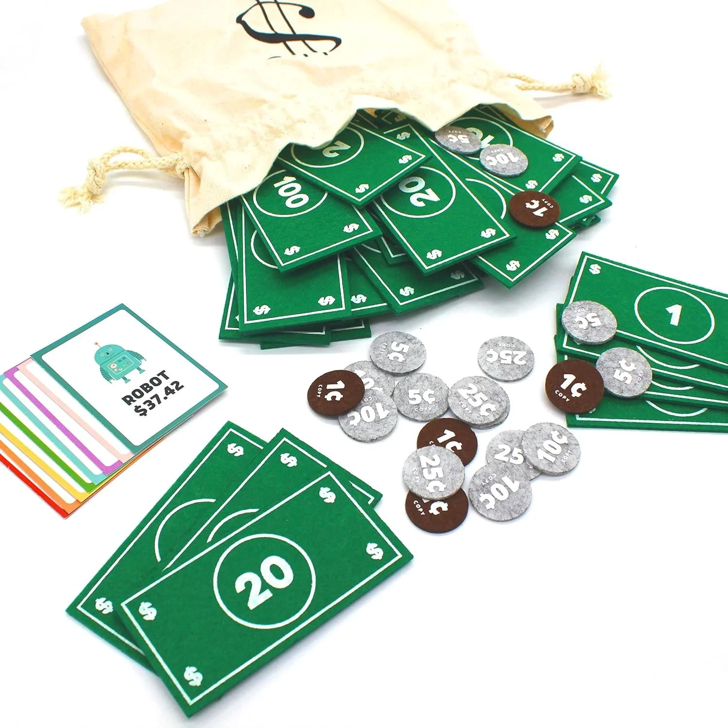 Felt money for kids