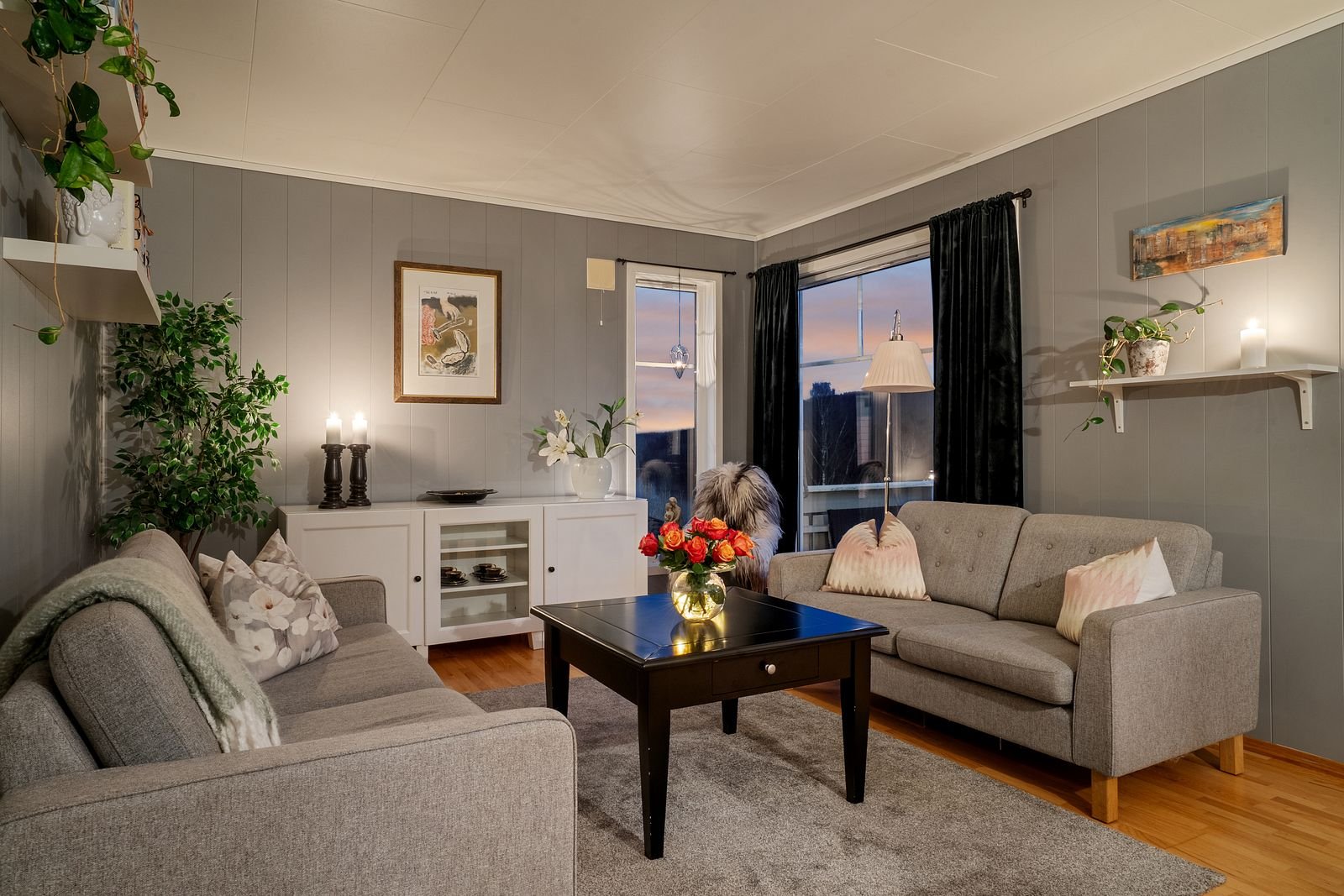 Her er det fokus på lys og steming