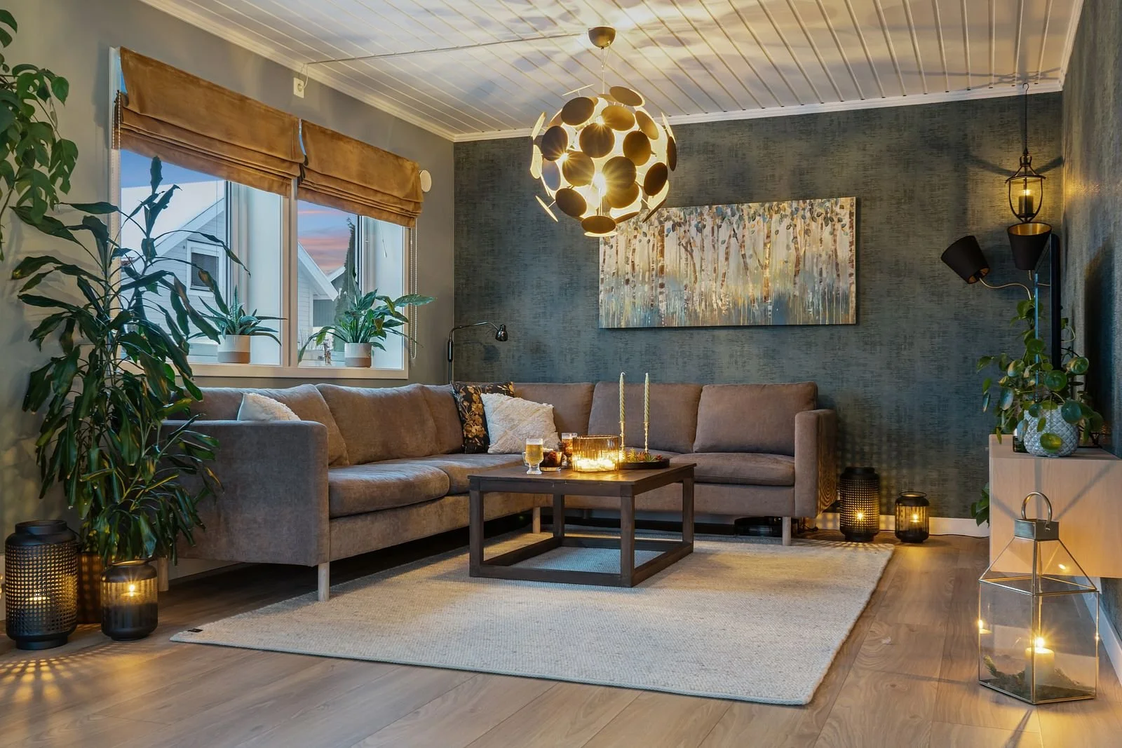 Levende lys hjelper mye på stemingen