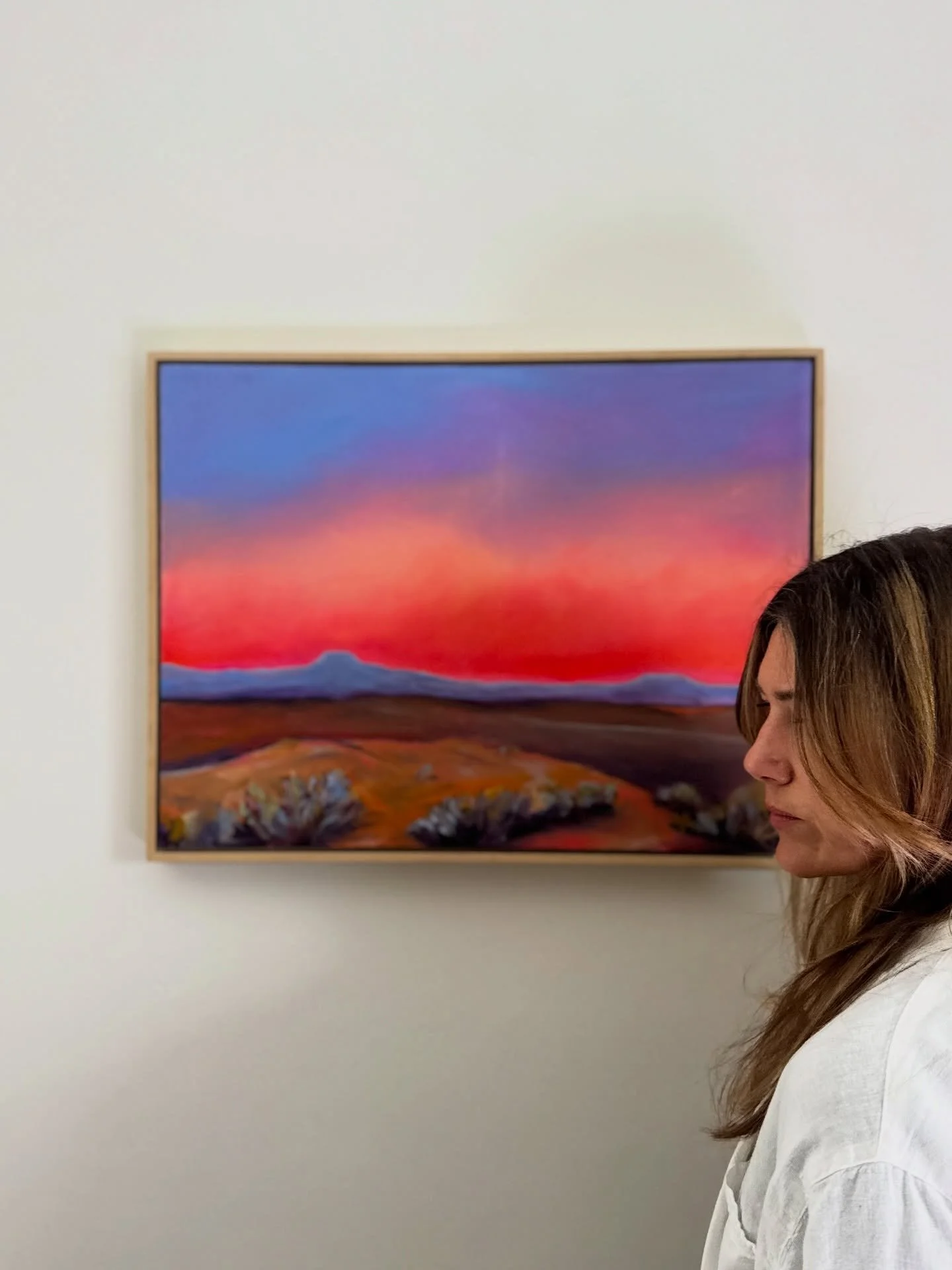 &ldquo;A Quiet Lonesome Place&rdquo;

We were driving down dirt roads outside of Taos, NM and the light was just electric feeling. It was so quiet. I love reliving those moments in my paintings. 

18&rdquo;x24&rdquo; available on my site or this week