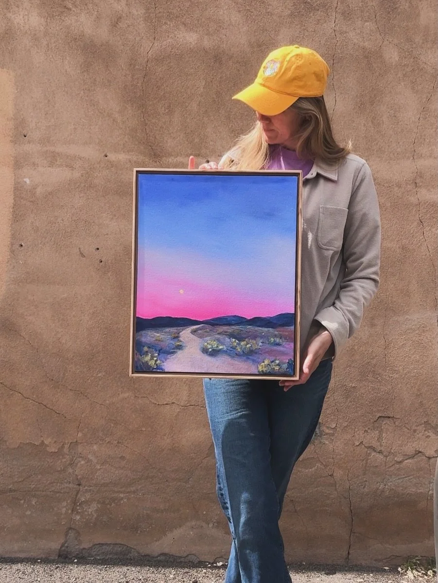 That last bit of light of the day, the sun has set, the moon is rising and it&rsquo;s time to say &ldquo;Farewell Today&rdquo;

You can find this one High Noon in Santa Fe!
