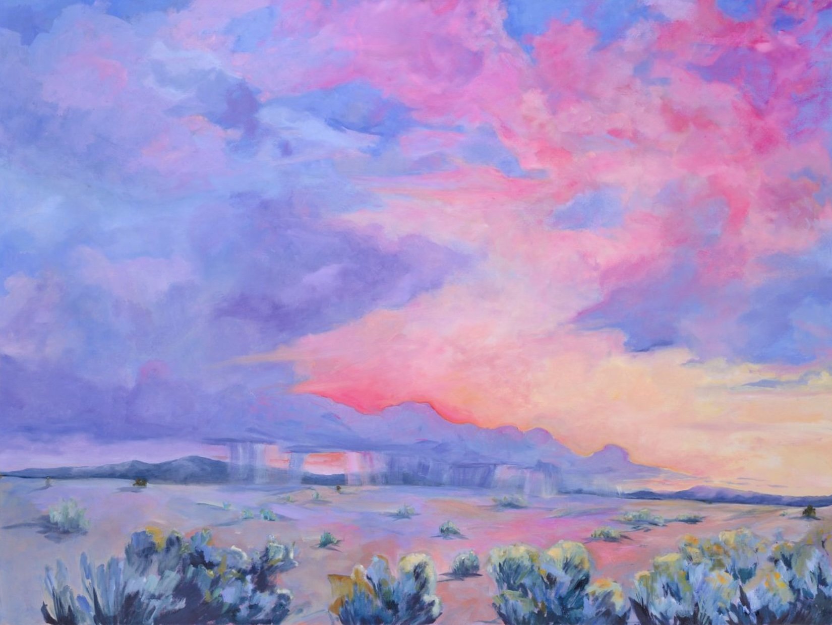 Summer Monsoon 48" x 36" Oil on Canvas
Private Collection