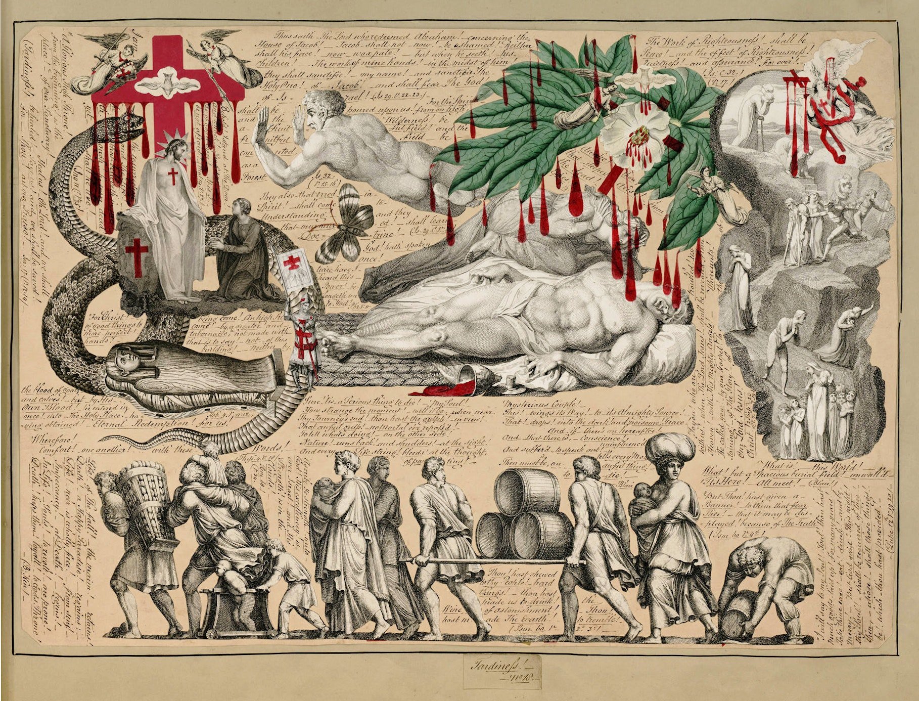 John B. Garland Blood Collage