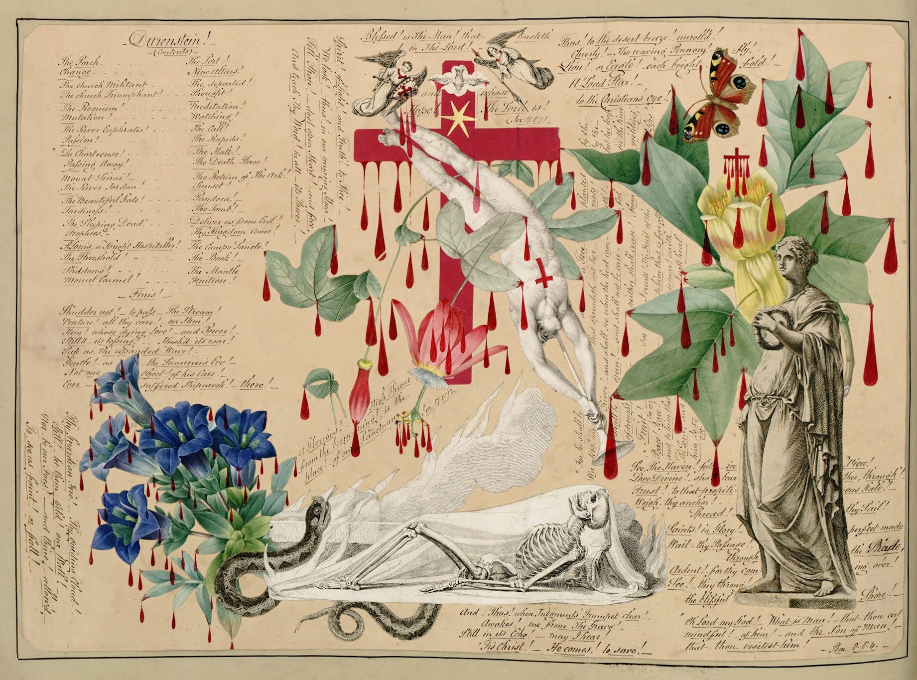 John B. Garland Blood Collage