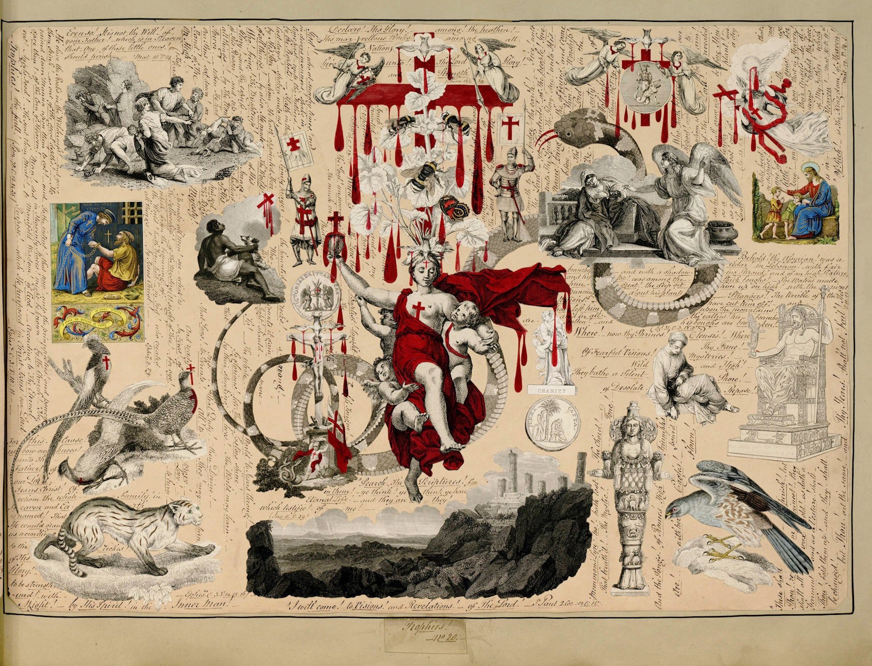 John B. Garland Blood Collage