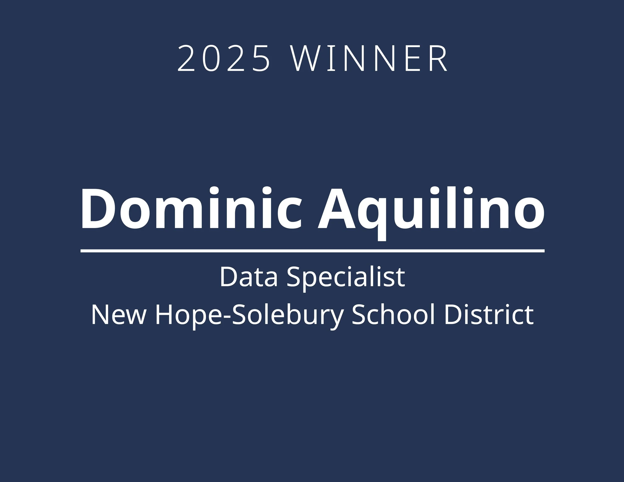 2025 Winner: Dominic Aquilino
